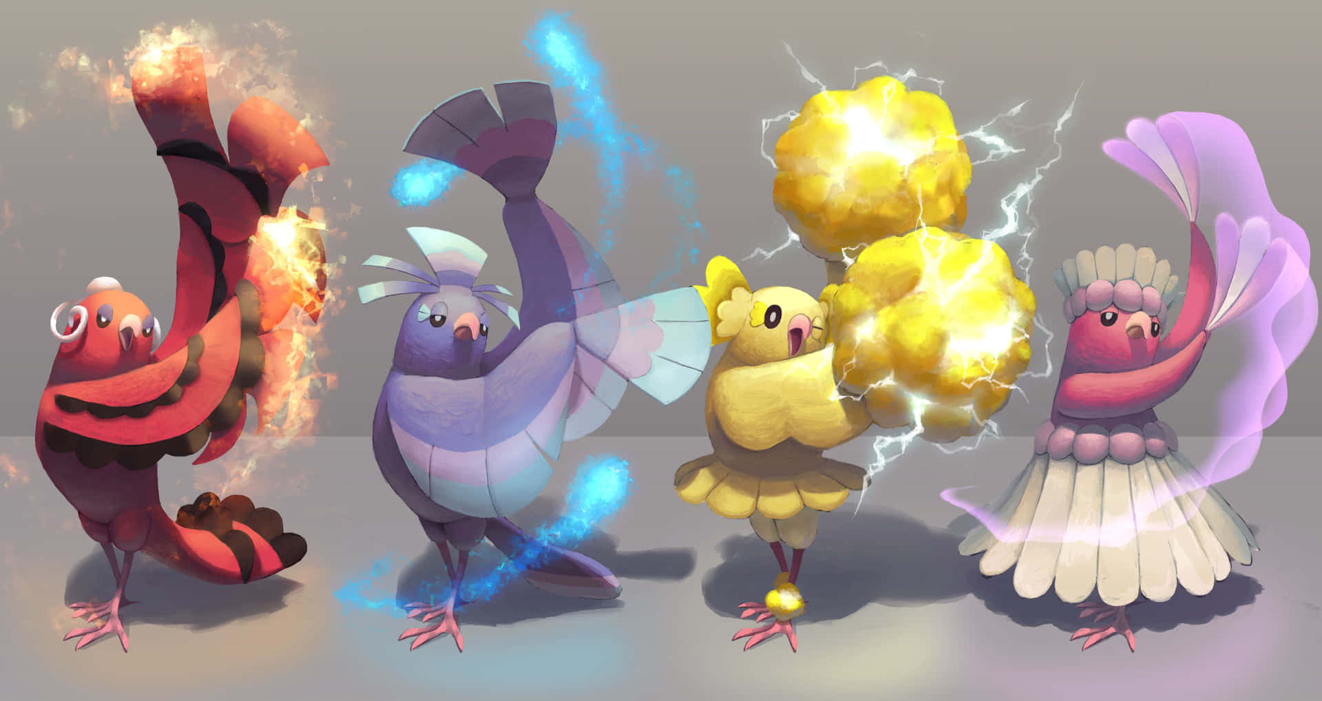 Oricorio Different Forms Background