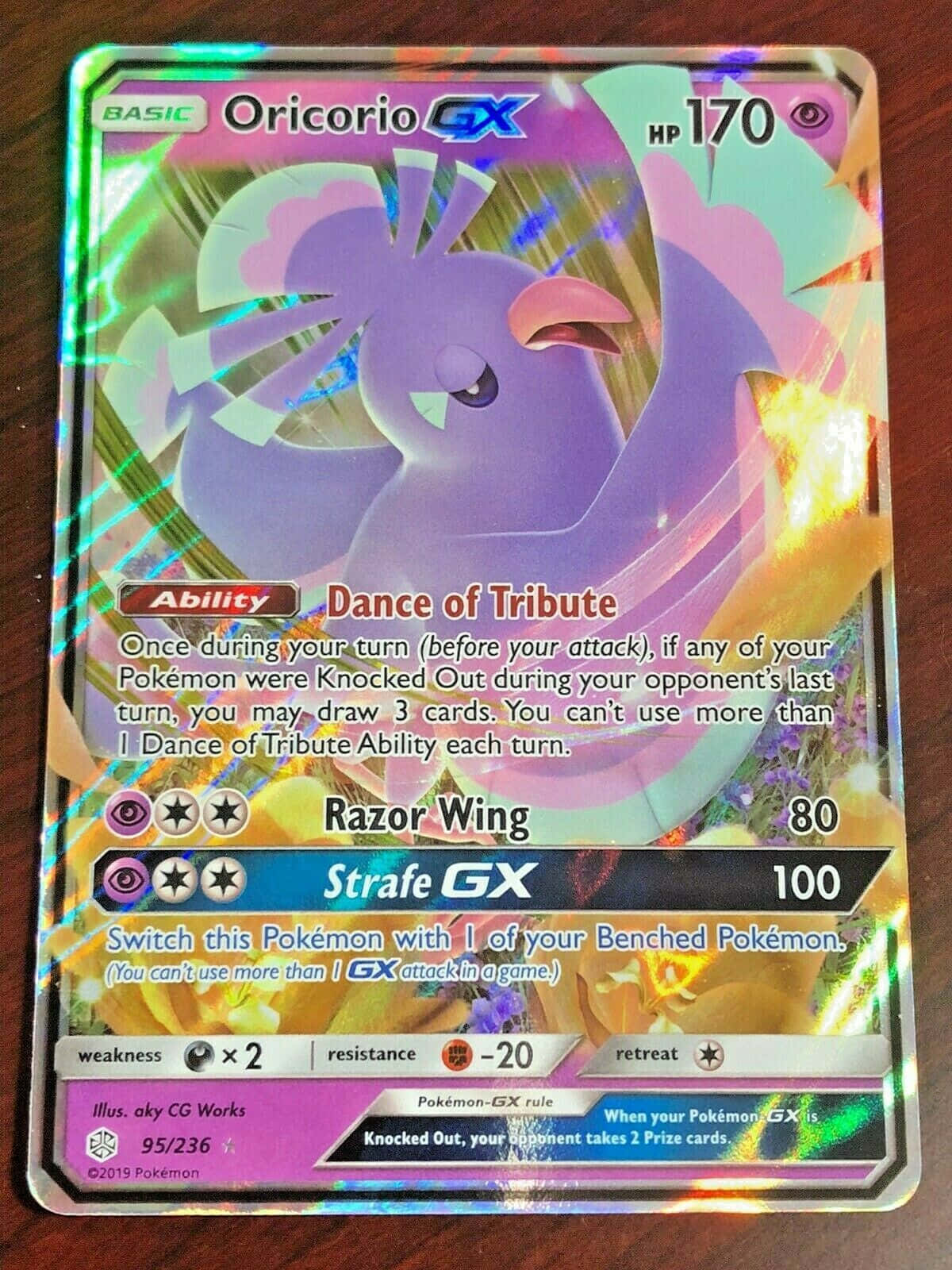 Oricorio Tcg Card Background