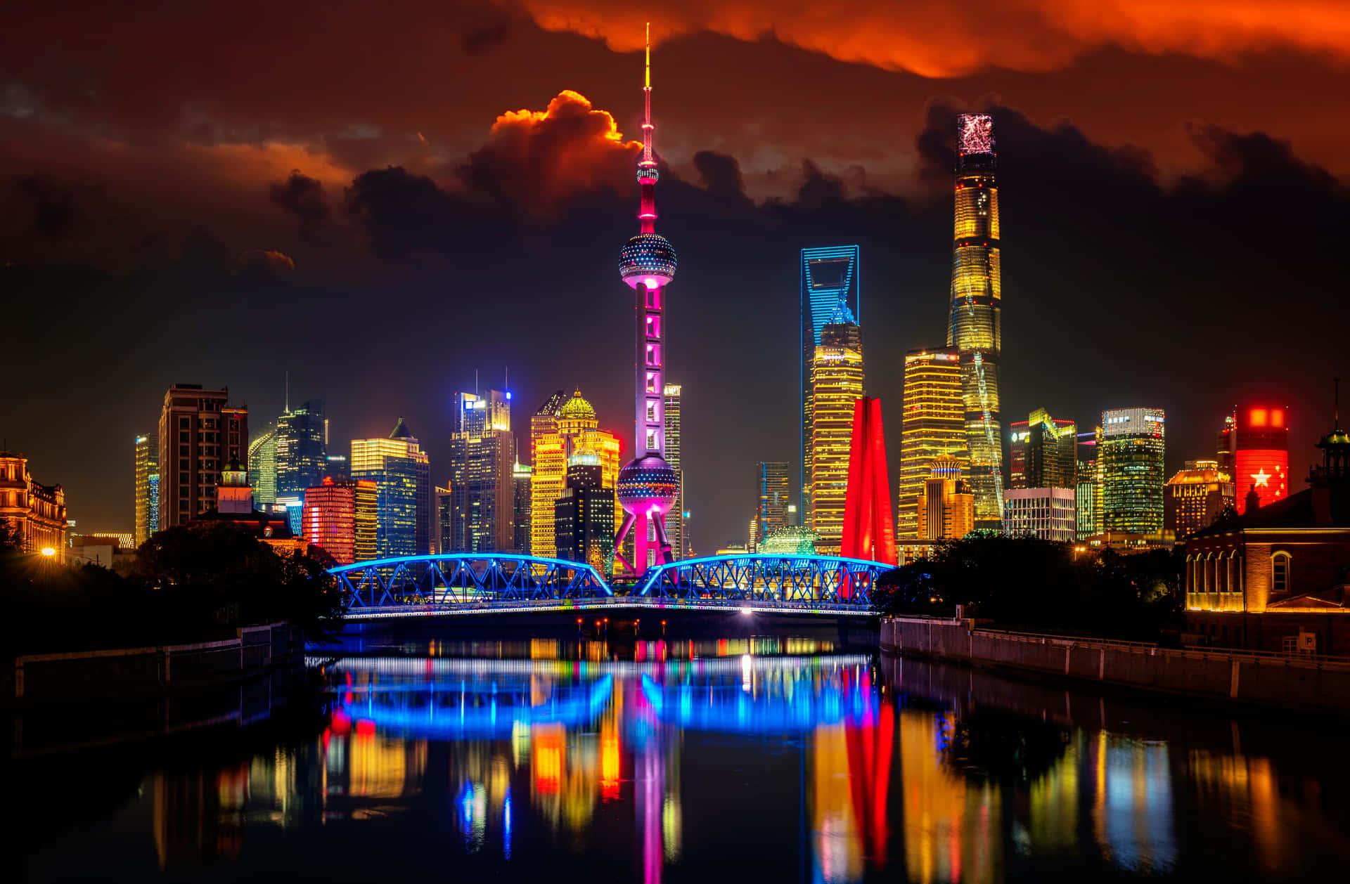 Oriental Pearl Tower Background