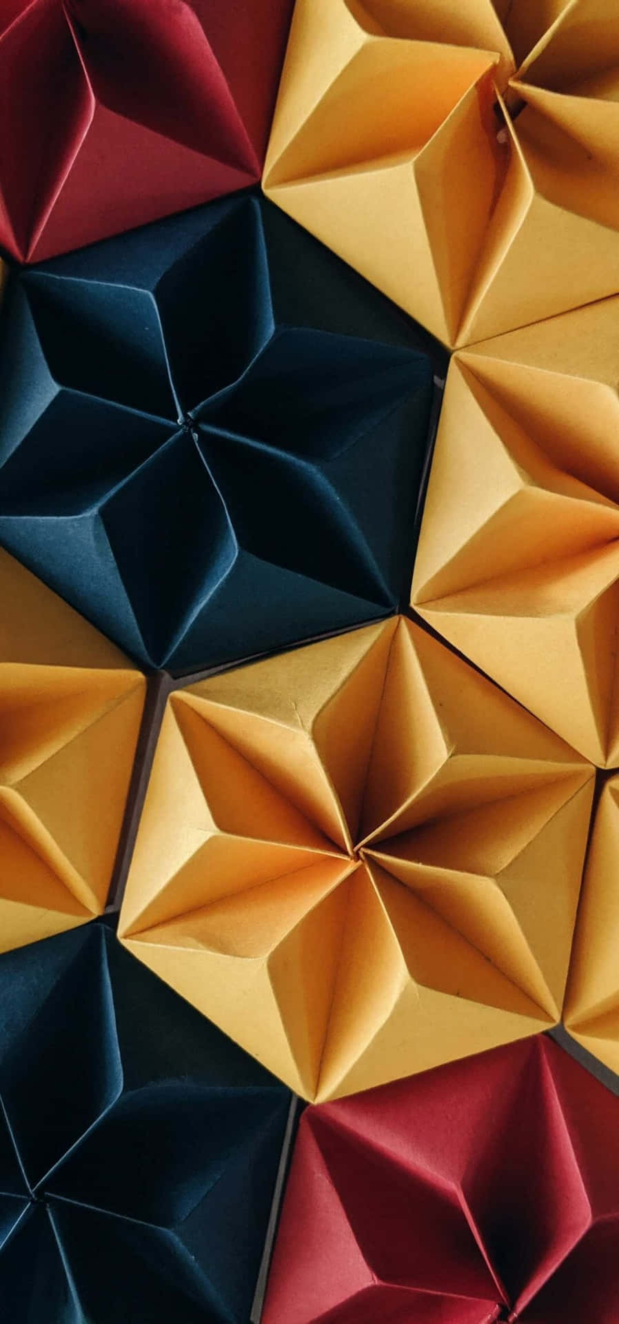 Origami Paper Wall Art Background