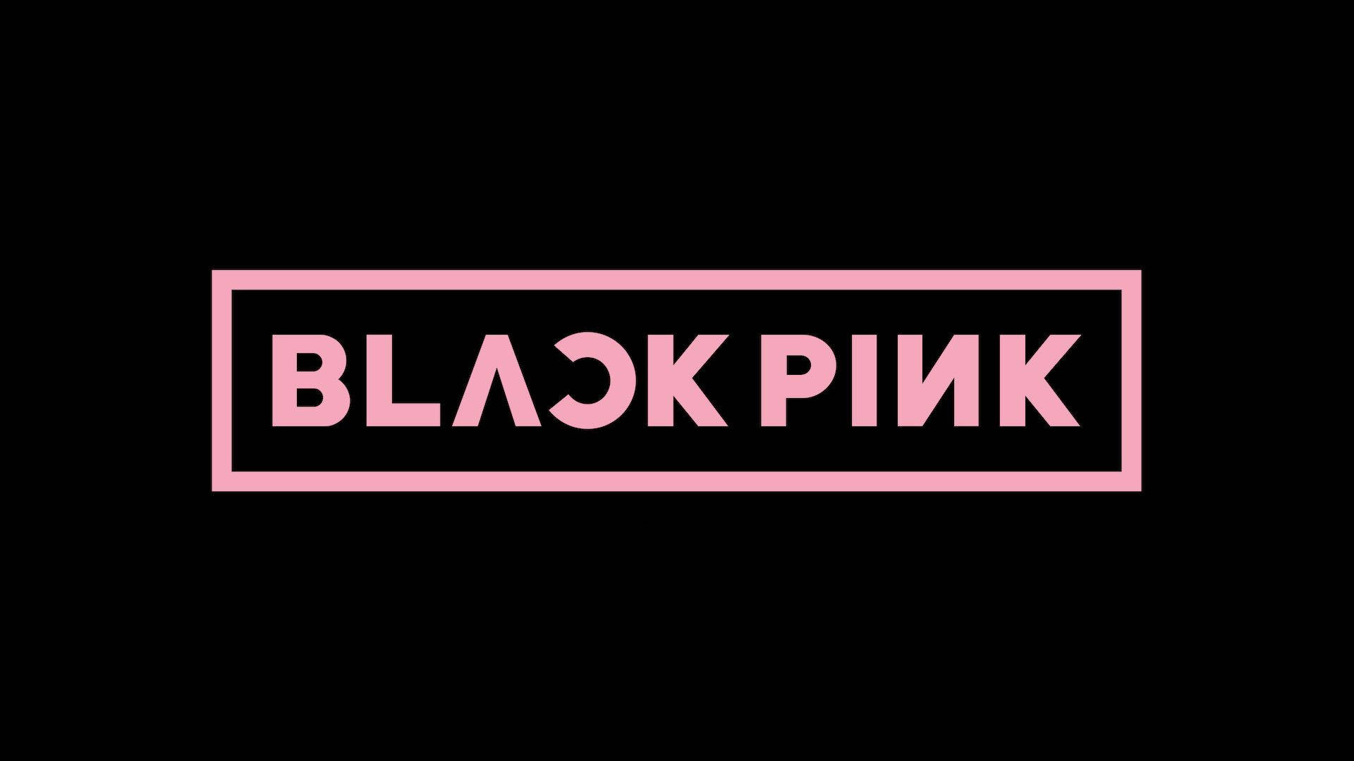 Original Blackpink Logo On Black Background