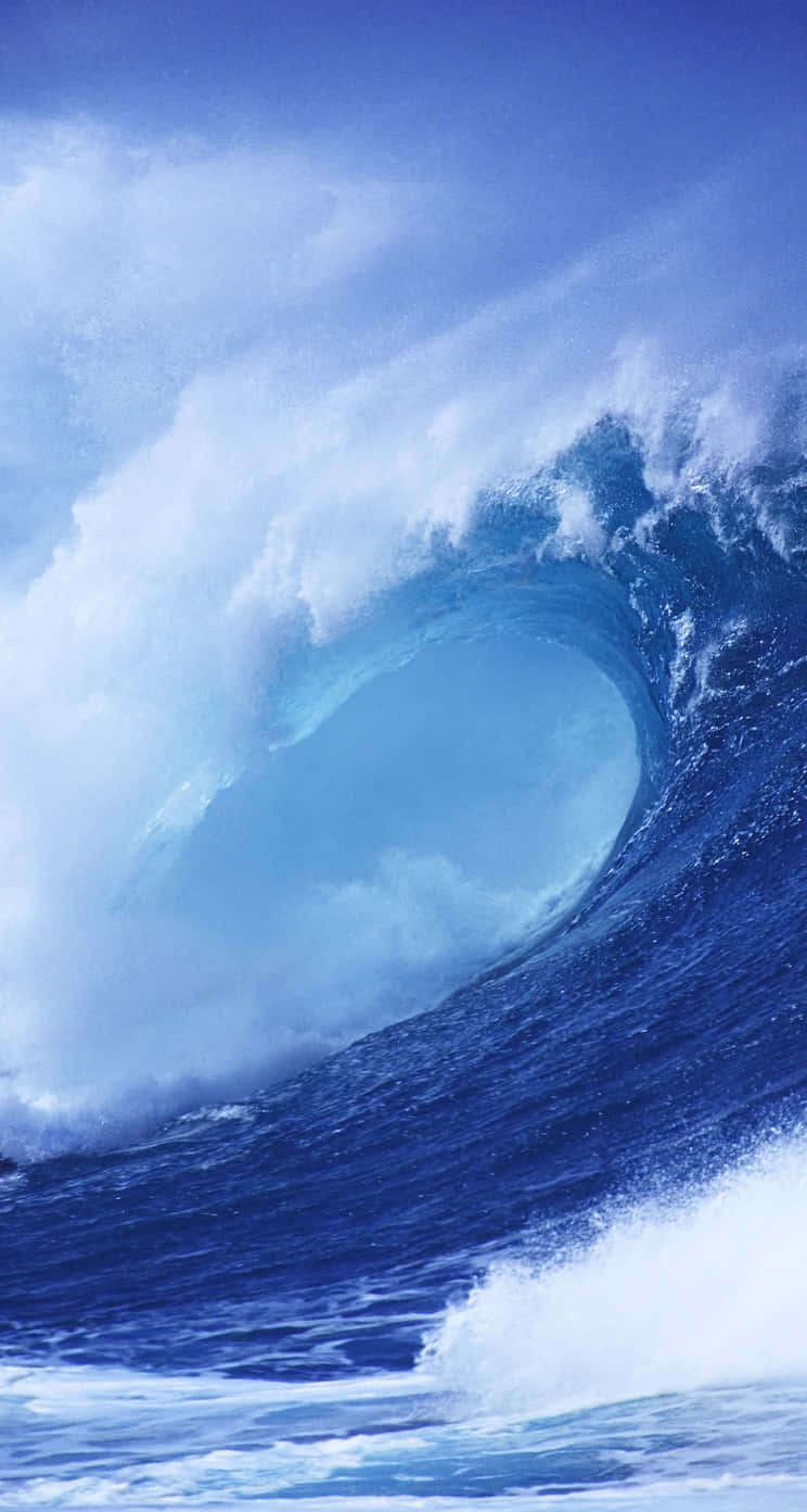 Original Iphone 5s Huge Ocean Wave Background