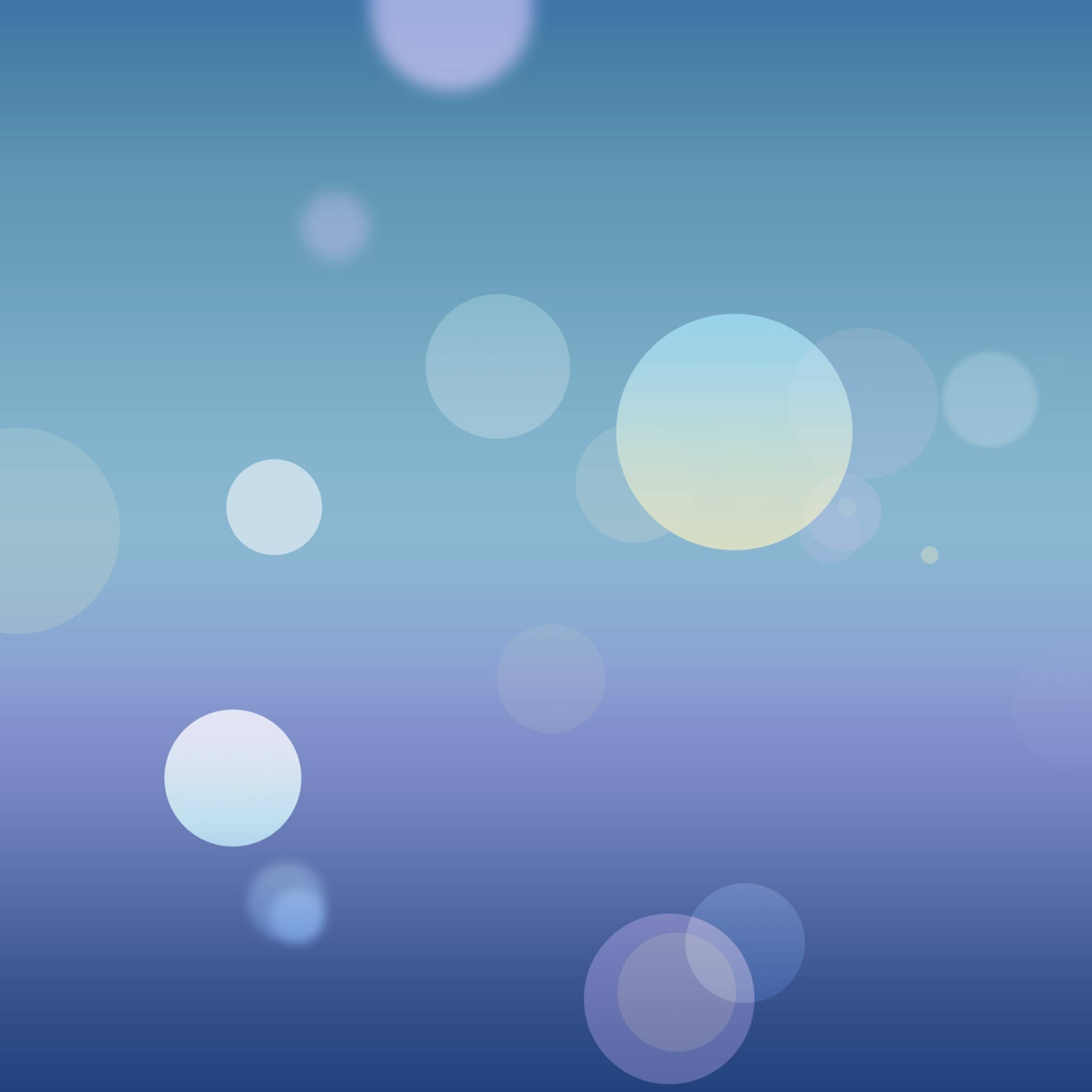 Original Iphone Blue Circles Background