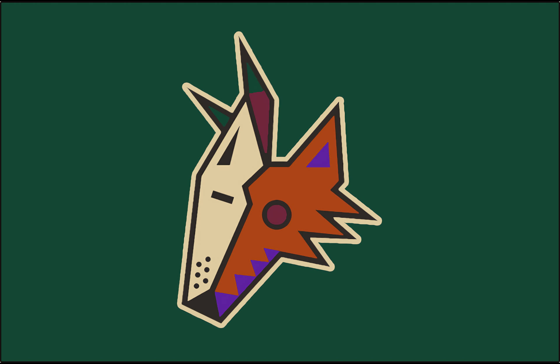 Original Logo Of Arizona Coyotes Background