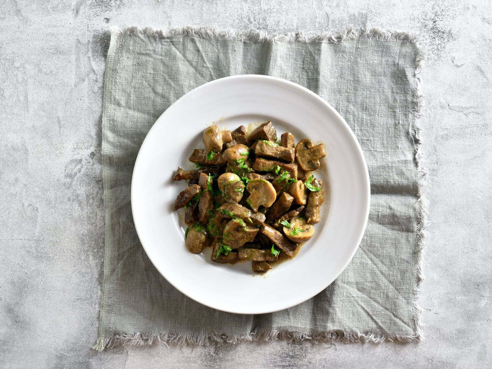 Original Russian Dish Beef Stroganoff Background