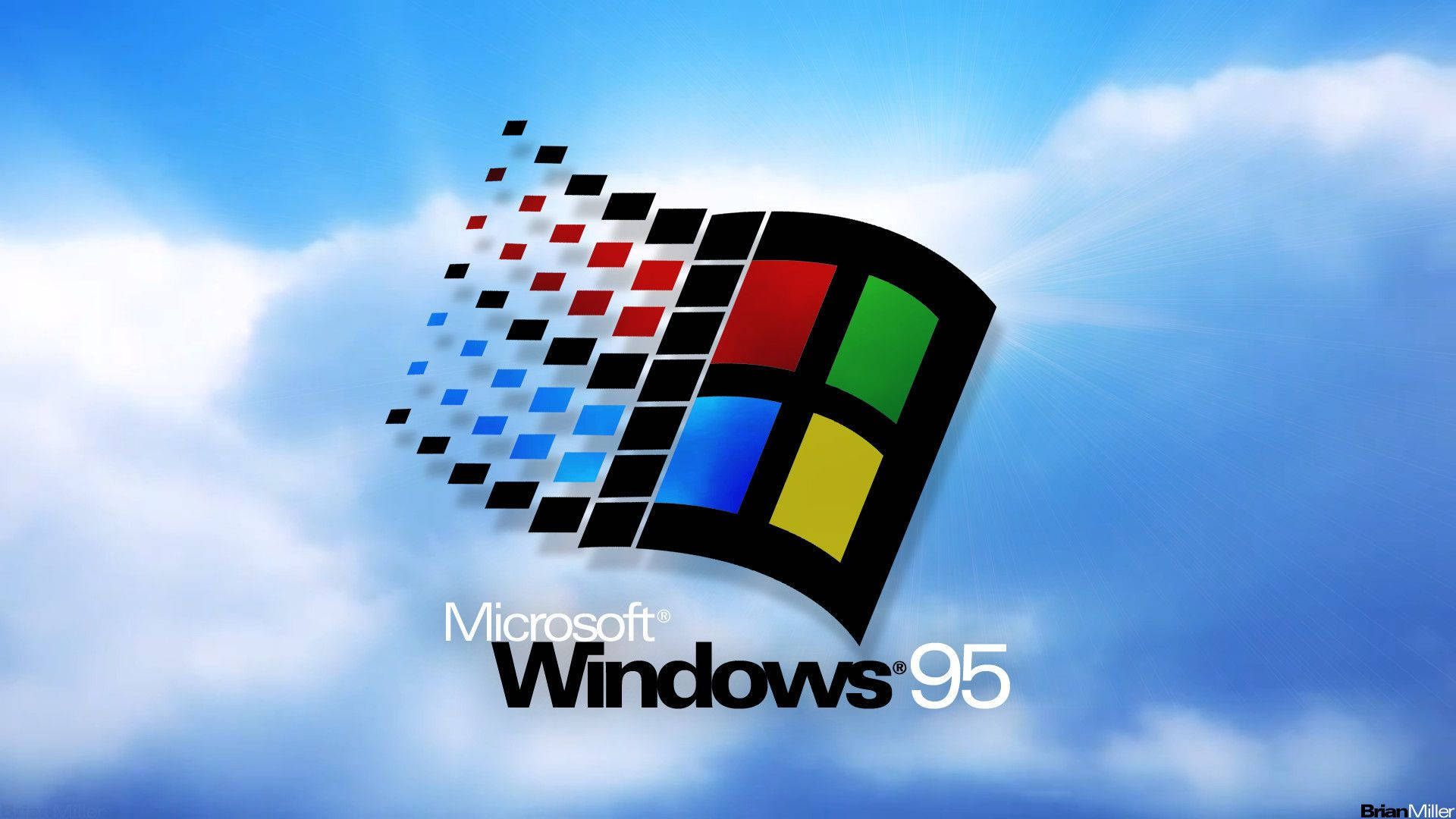 Original Windows 95 Clouds Background