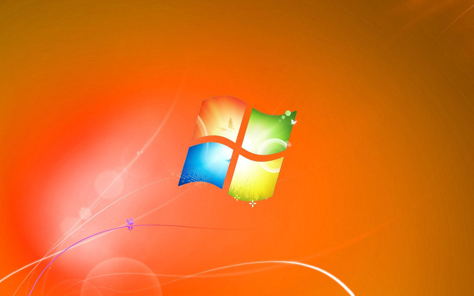 Original Windows Orange Background