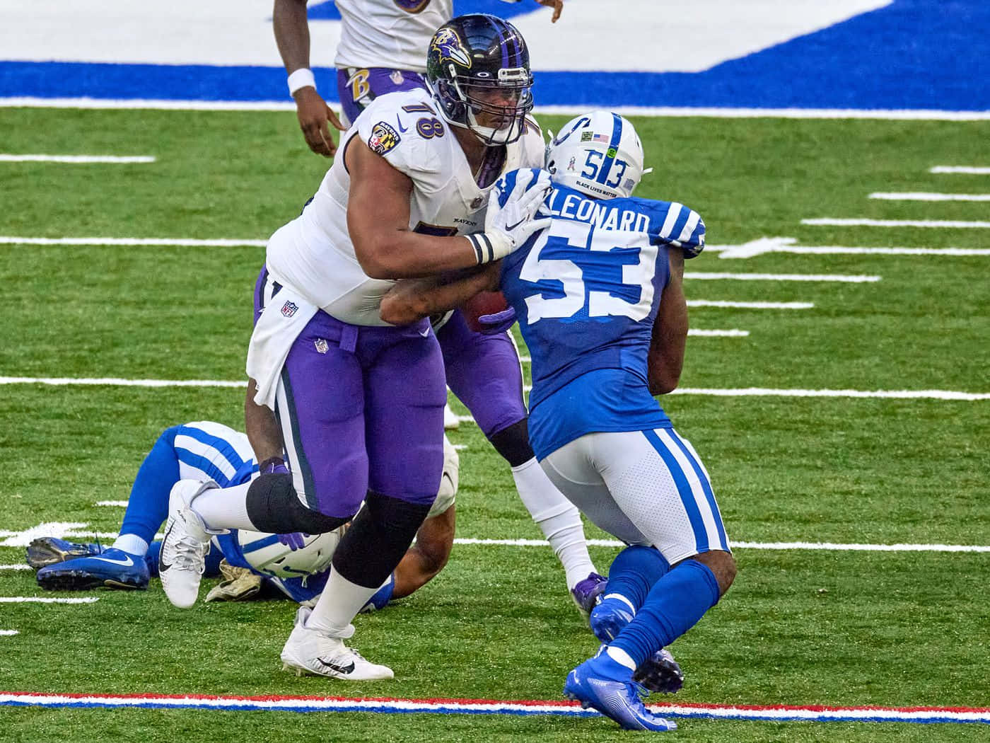 Orlando Brown Jr. Against The Indianapolis Colts Background