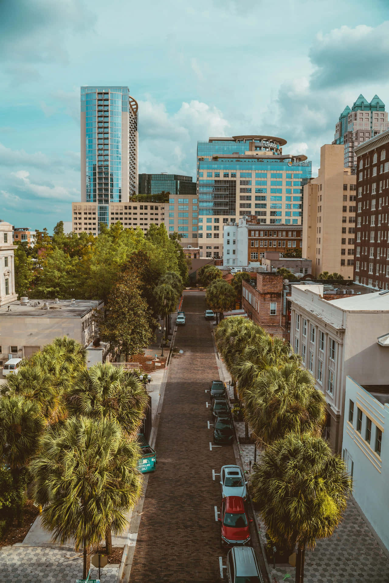 Orlando Downtown Street View Background