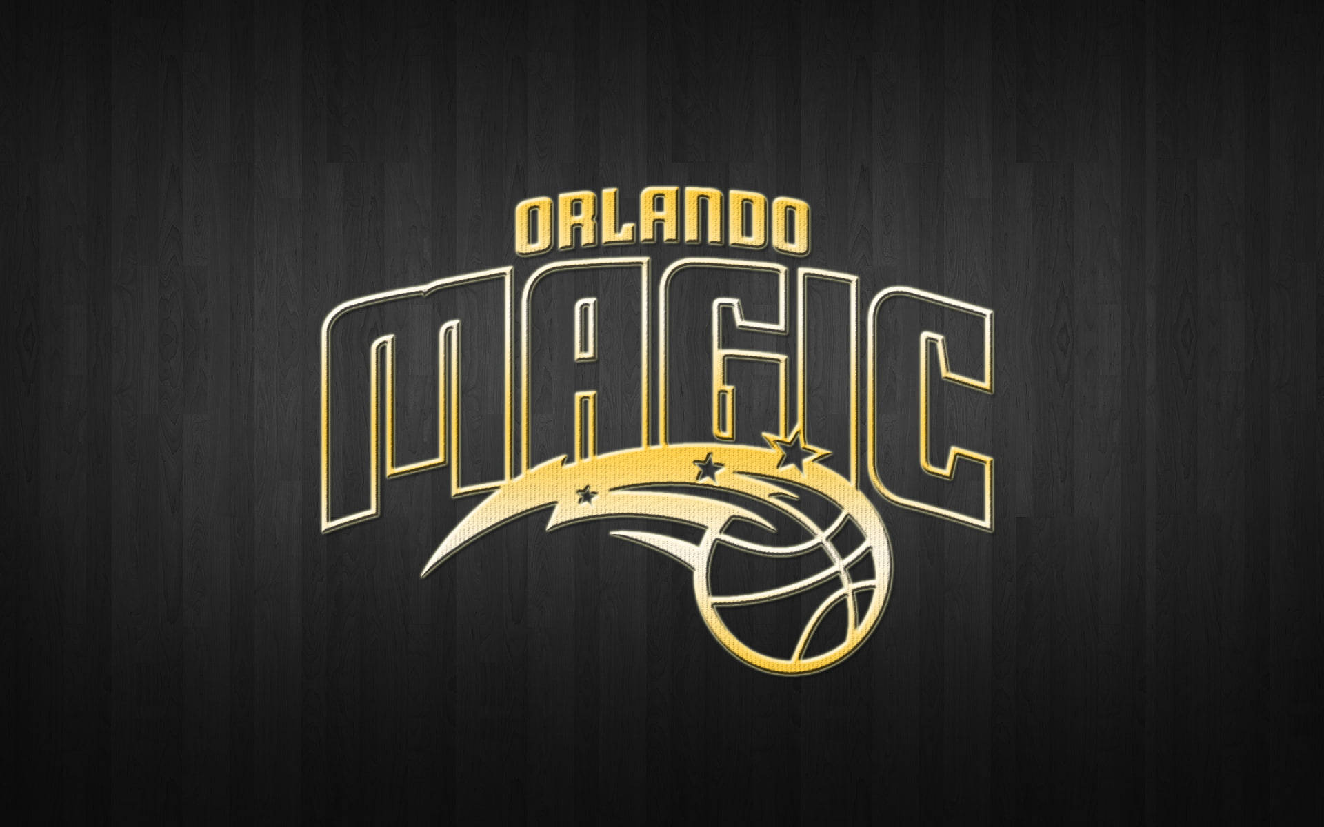 Orlando Magic In Gray Wood Floor Background