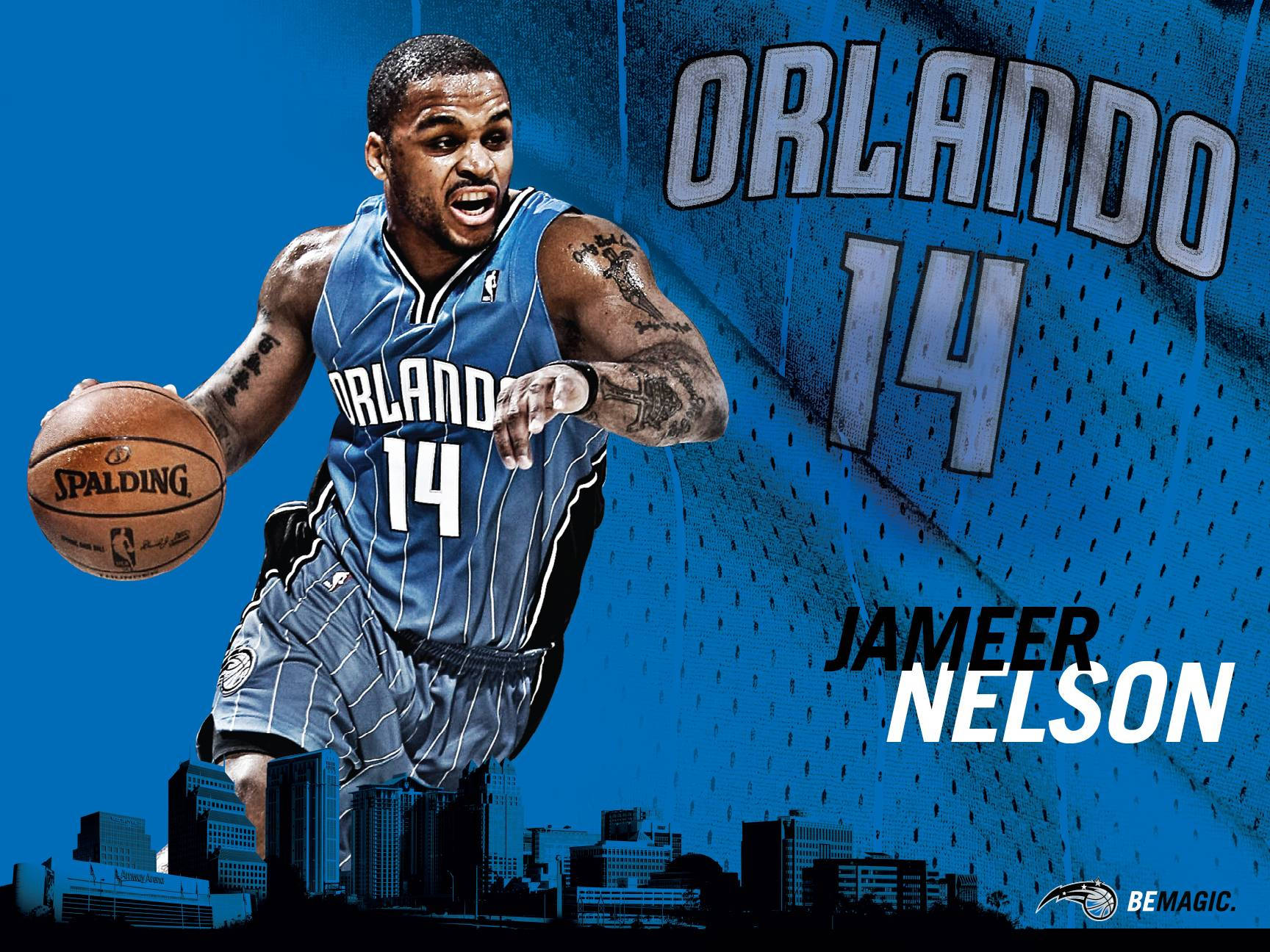 Orlando Magic Jameer Nelson Digital Cover Background
