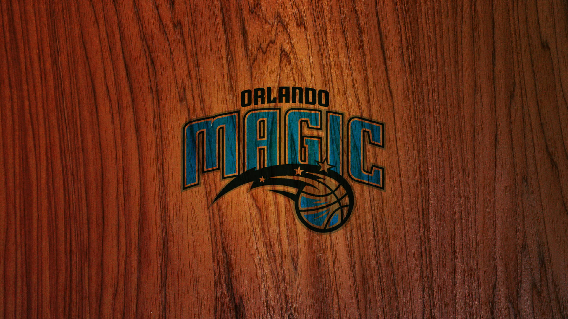 Orlando Magic Logo On Wood Background