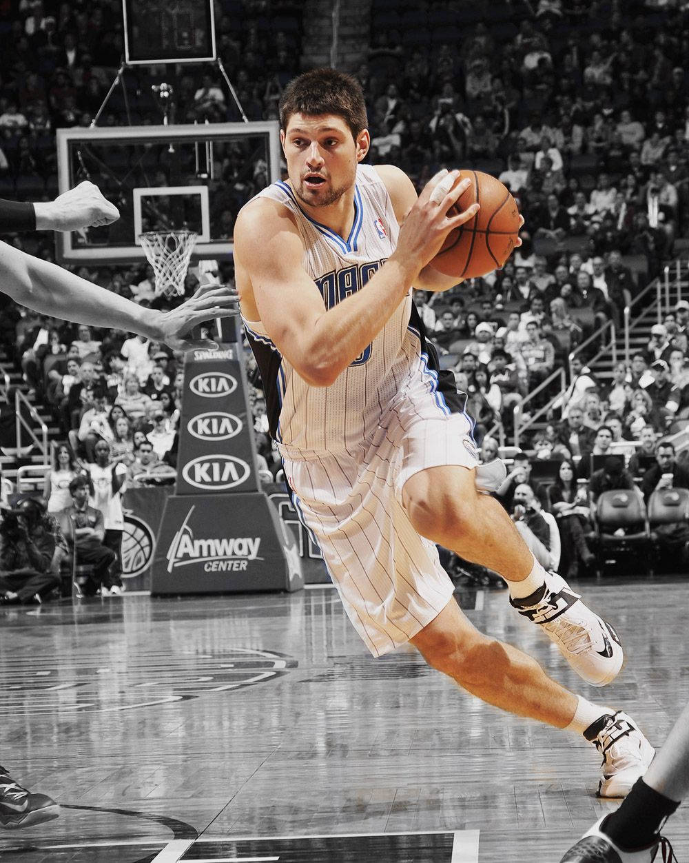 Orlando Magic Nikola Vucevic Ball Drive