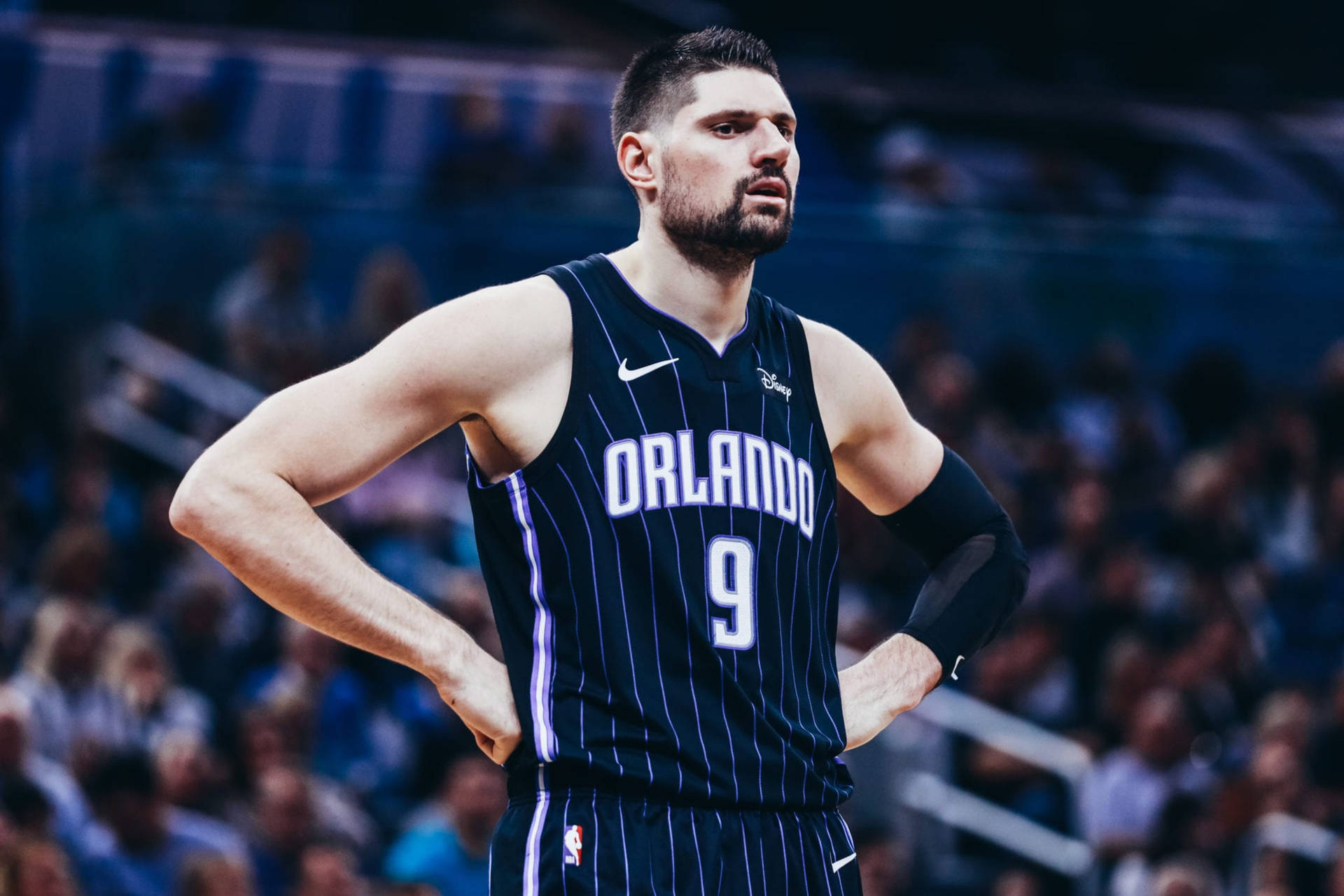 Orlando Magic Nikola Vucevic Free Throw Shoot Background