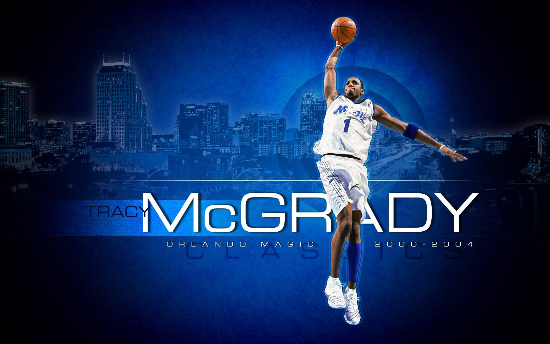 Orlando Magic Tracy Mcgrady Digital Cover Background