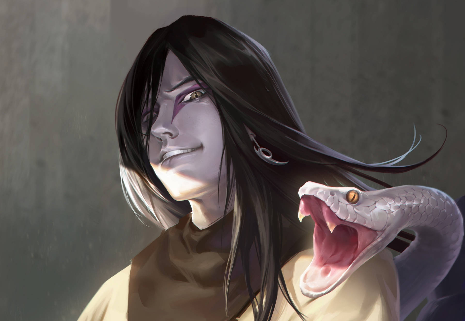 Orochimaru And Attacking Snake