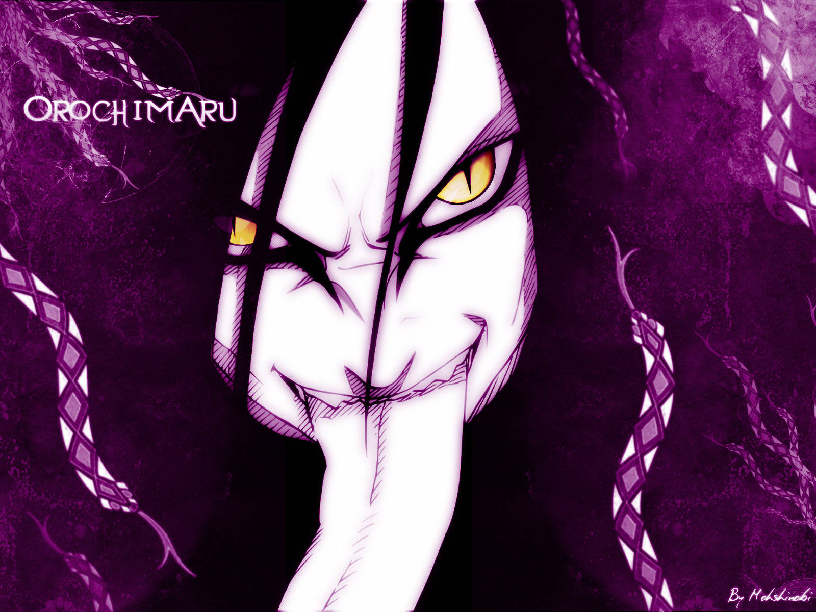 Orochimaru Tongue Out Background