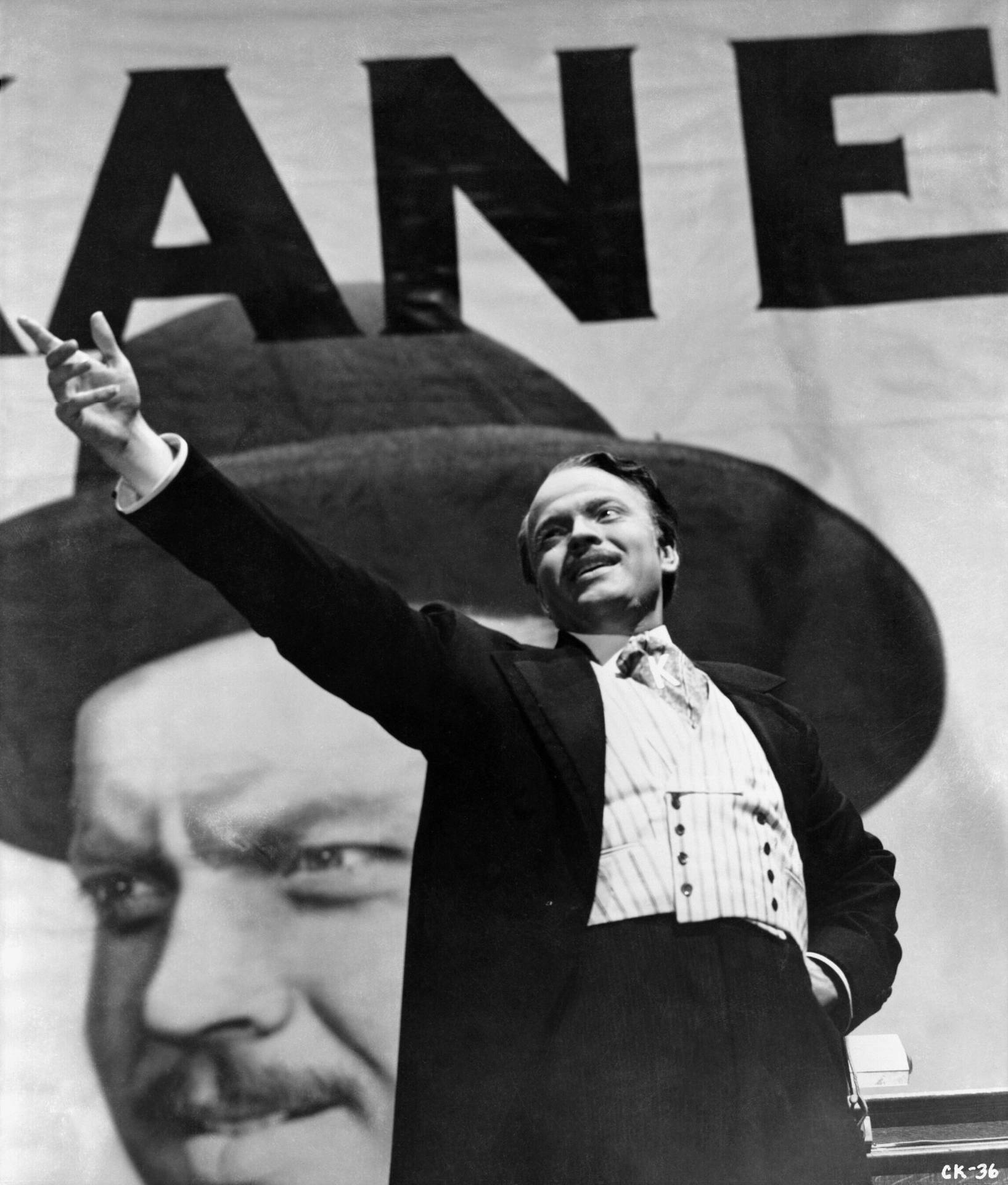 Orson Welles Citizen Kane Film Poster Background