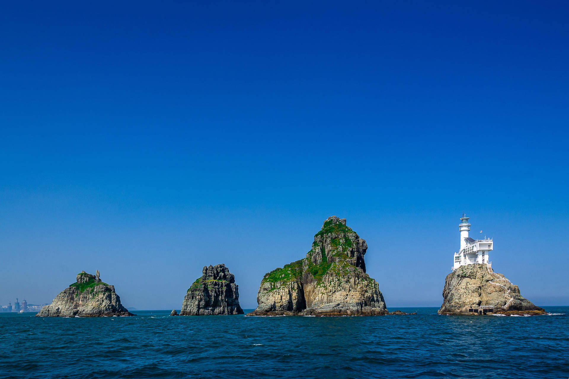 Oryukdo Island, Busan Background
