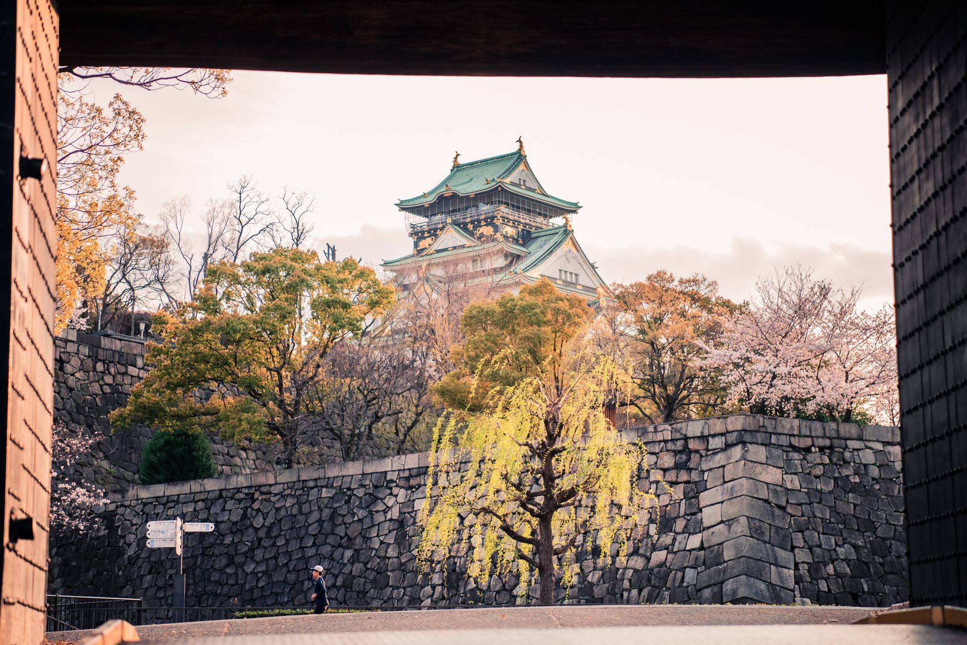 Osaka Castle Museum Background