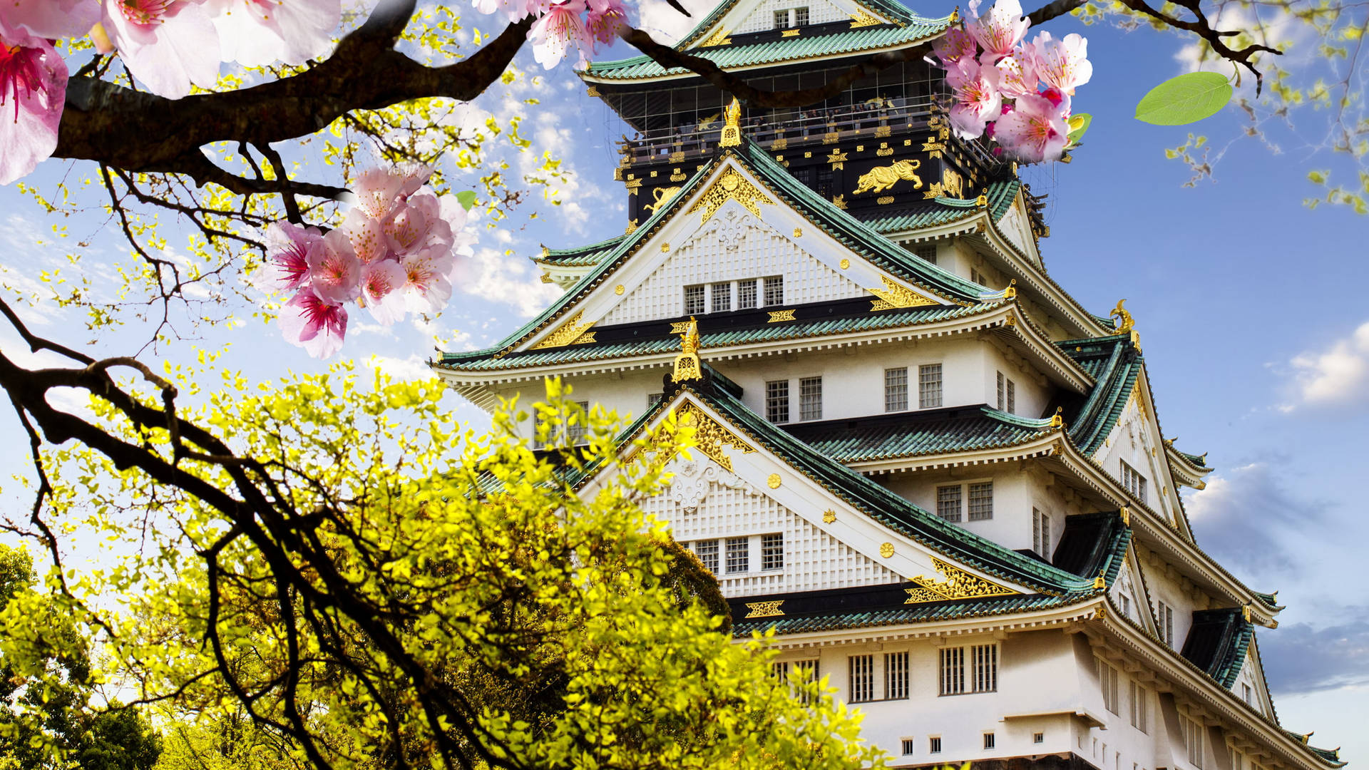 Osaka Castle Background