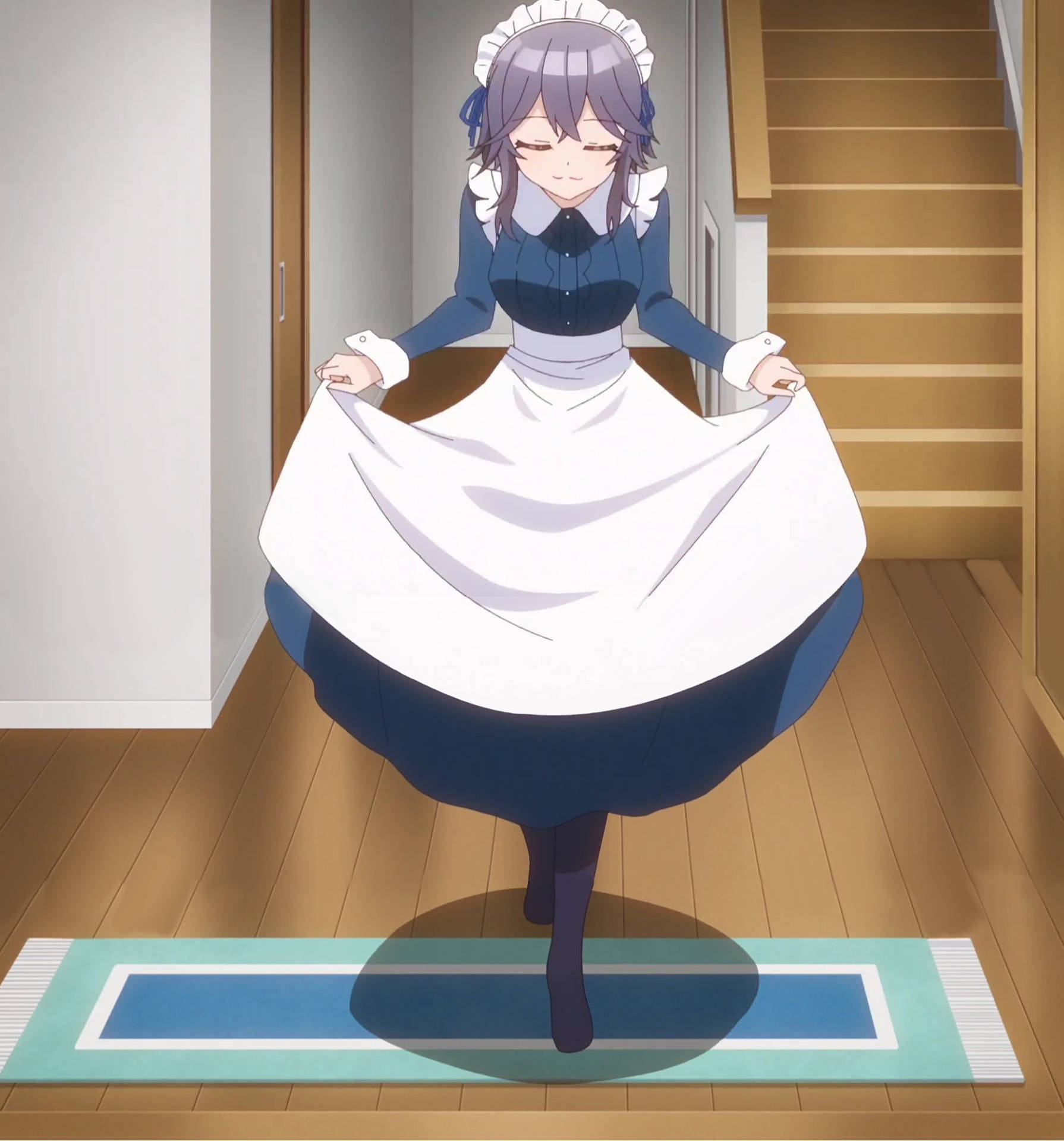 Osamake Shion In Maid Outfit Background