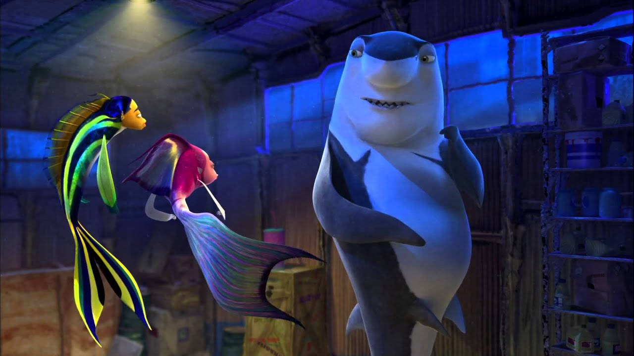 Oscar Angie And Lenny Shark Tale Background