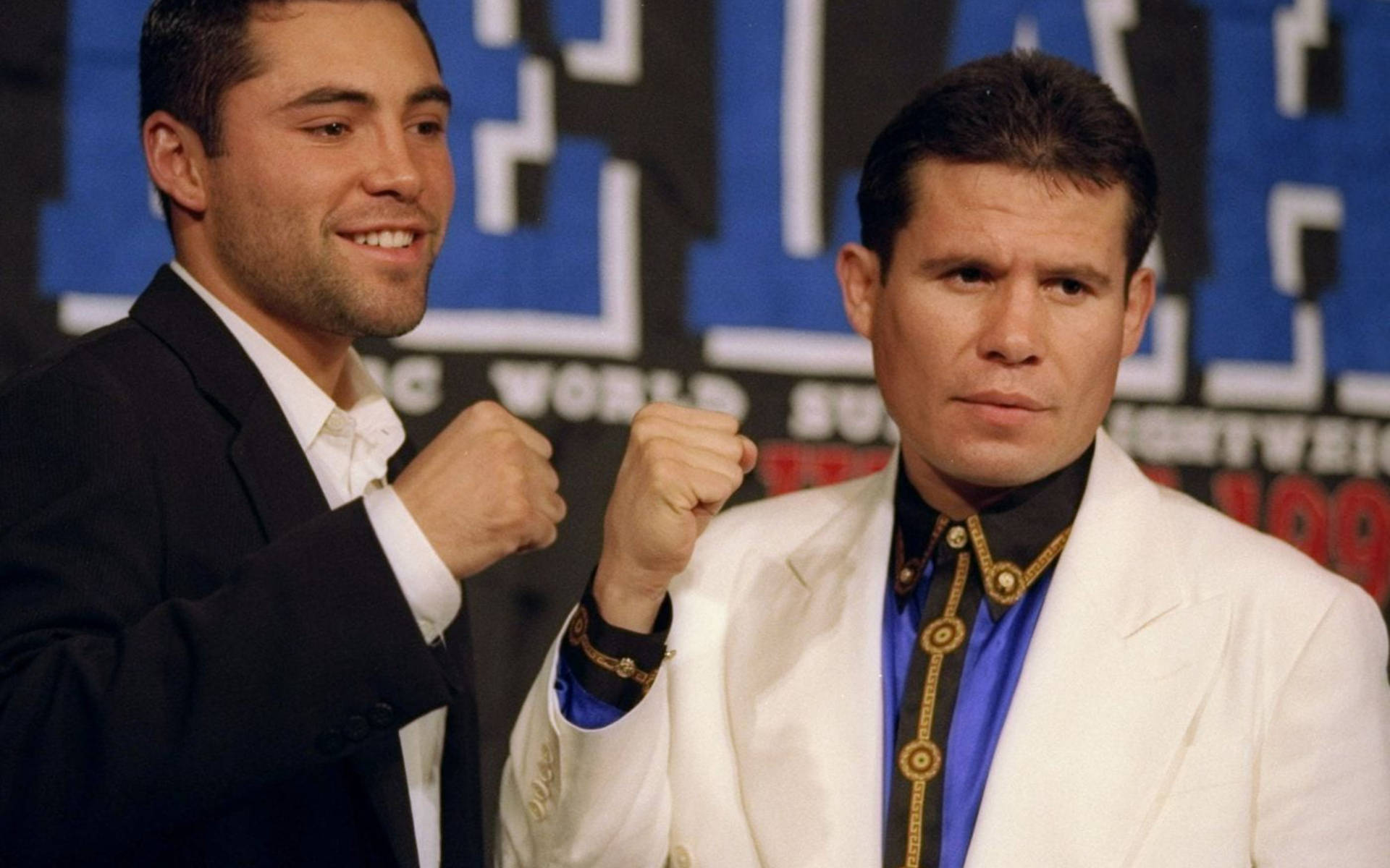 Oscar De La Hoya And Chavez Background