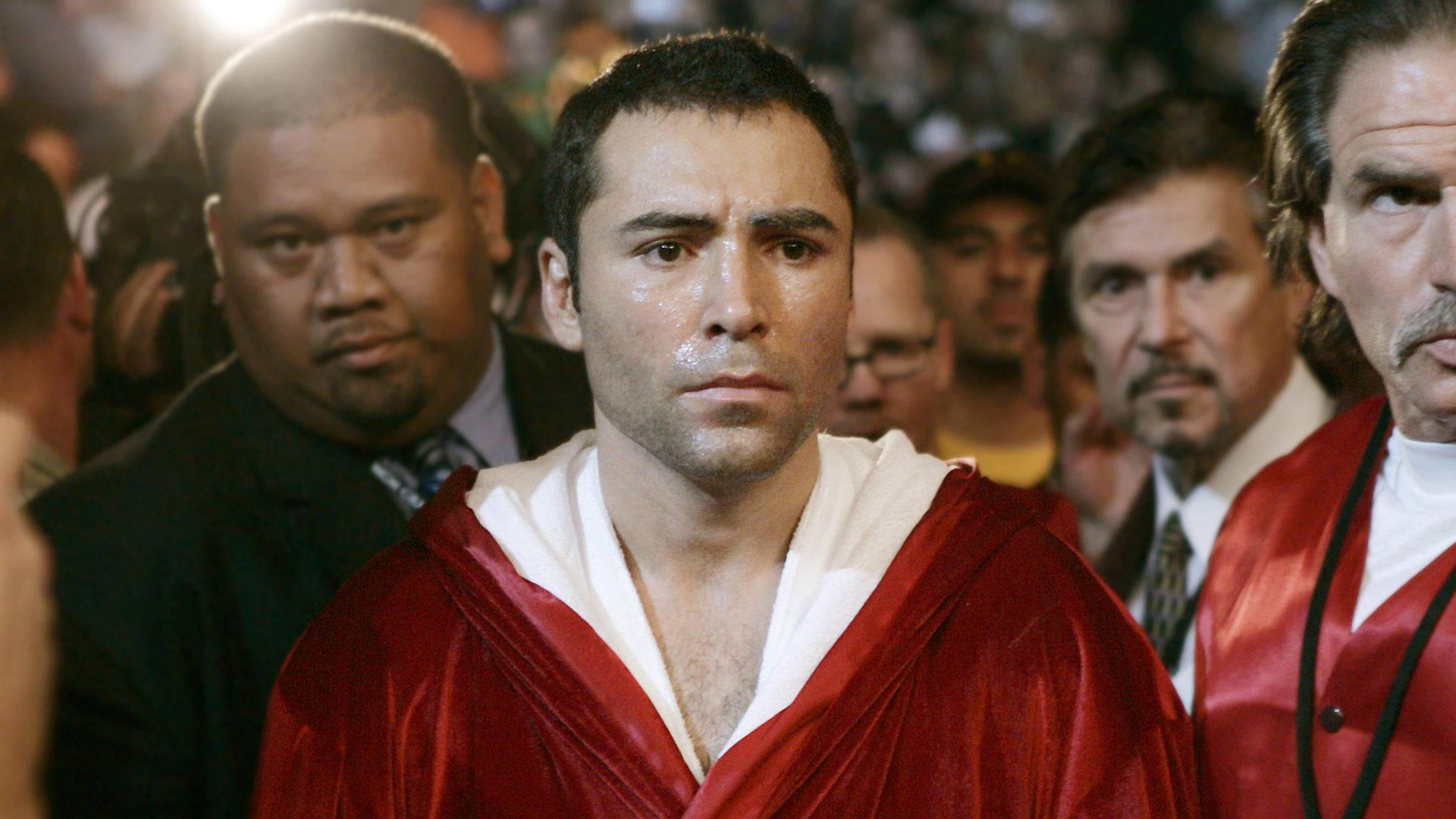 Oscar De La Hoya Before A Match Background