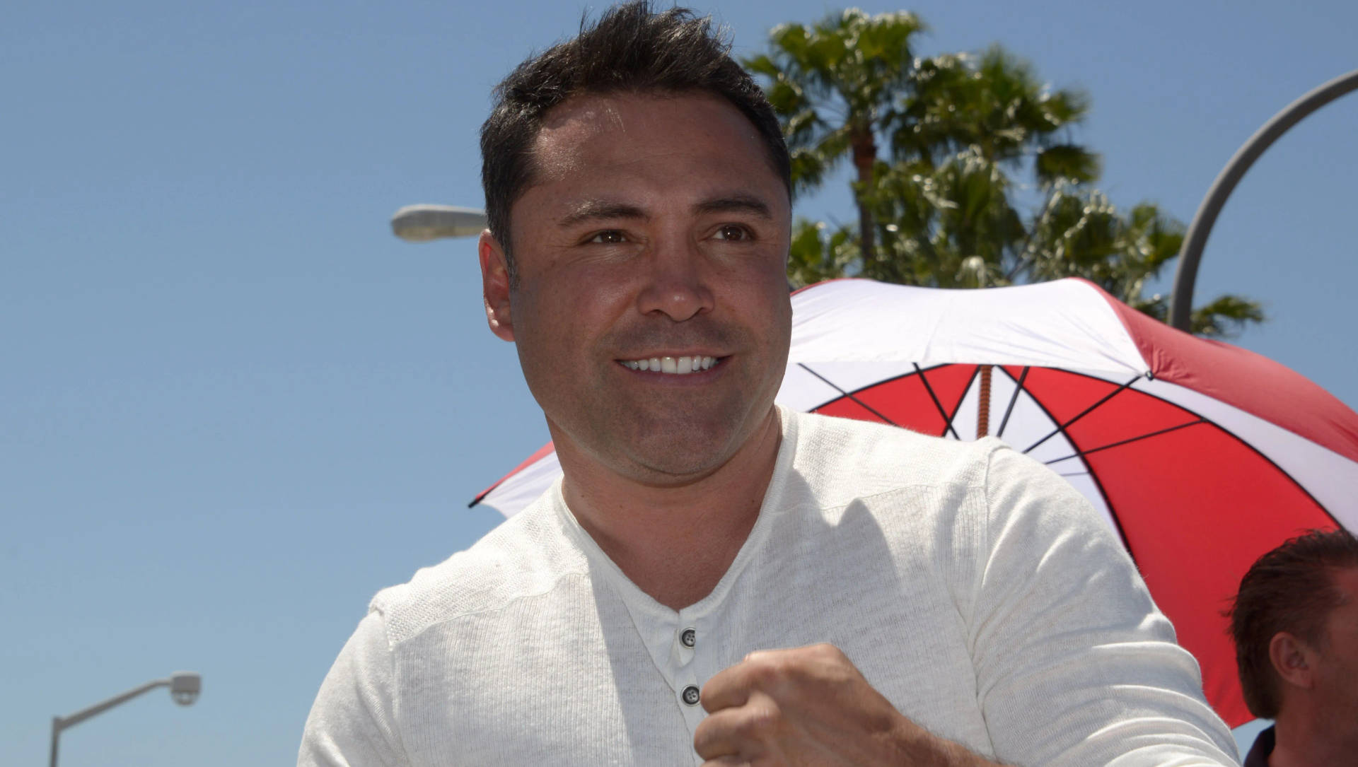 Oscar De La Hoya In White