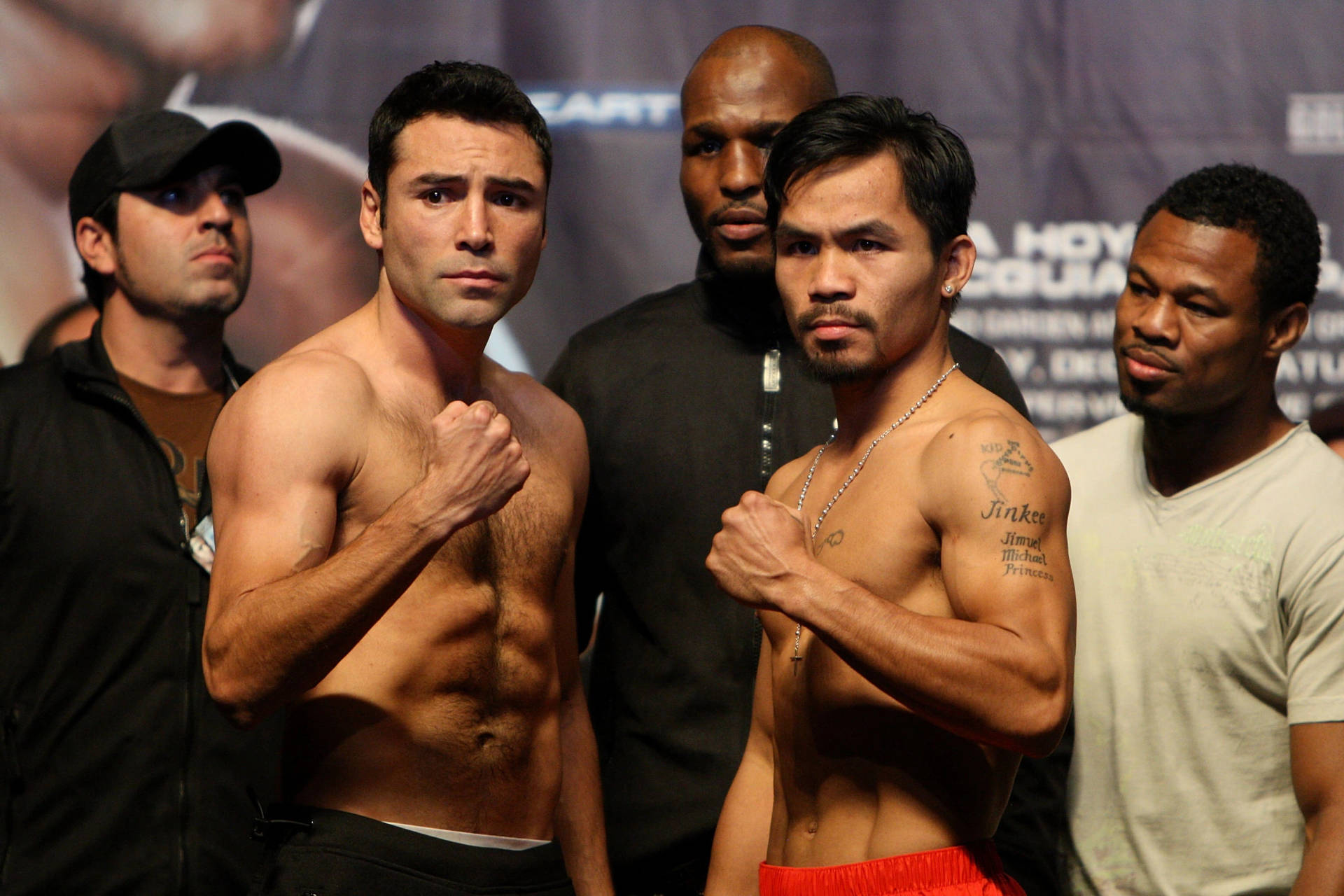 Oscar De La Hoya Vs Manny Pacquiao Background