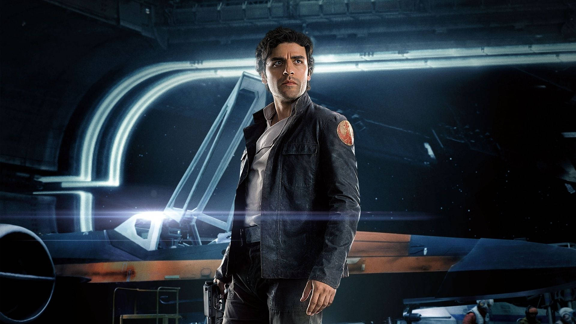Oscar Isaac In The Galaxy Background