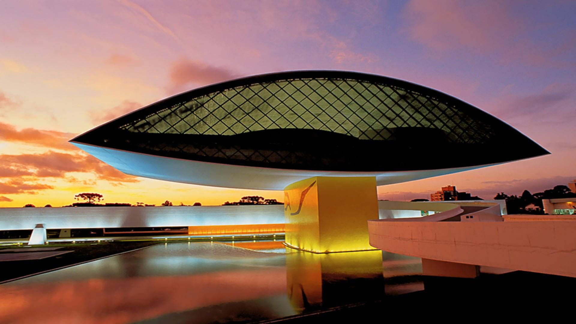 Oscar Niemeyer Museum Brazil Background