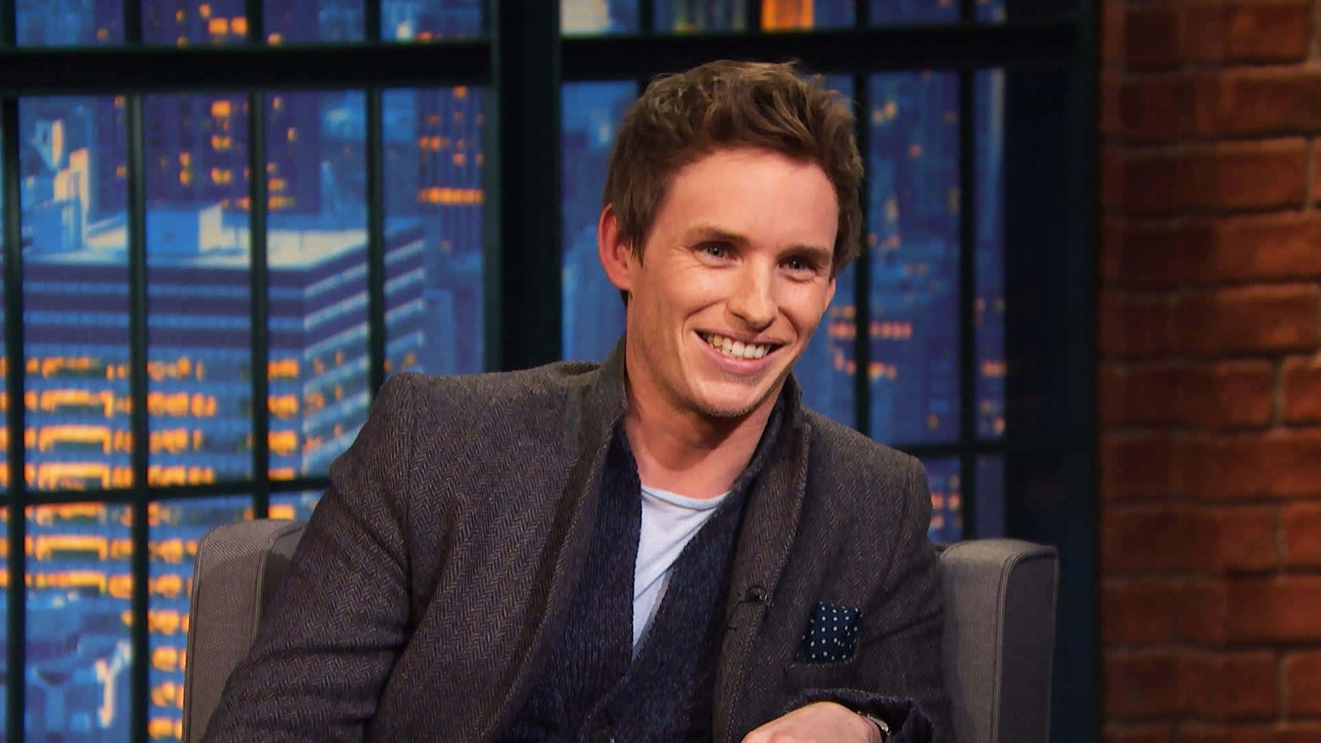 Oscar-winning Actor Eddie Redmayne Looking Dapper In A Navy Suit