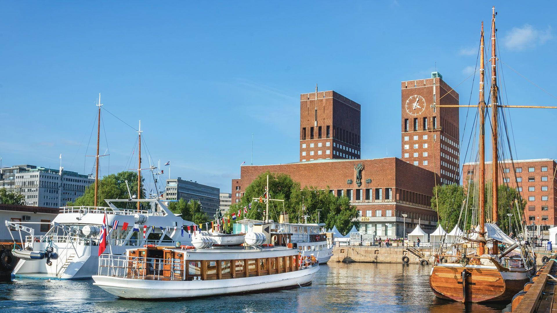 Oslo Boat Docks Background