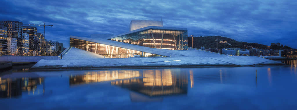Oslo Opera House With Calm Water