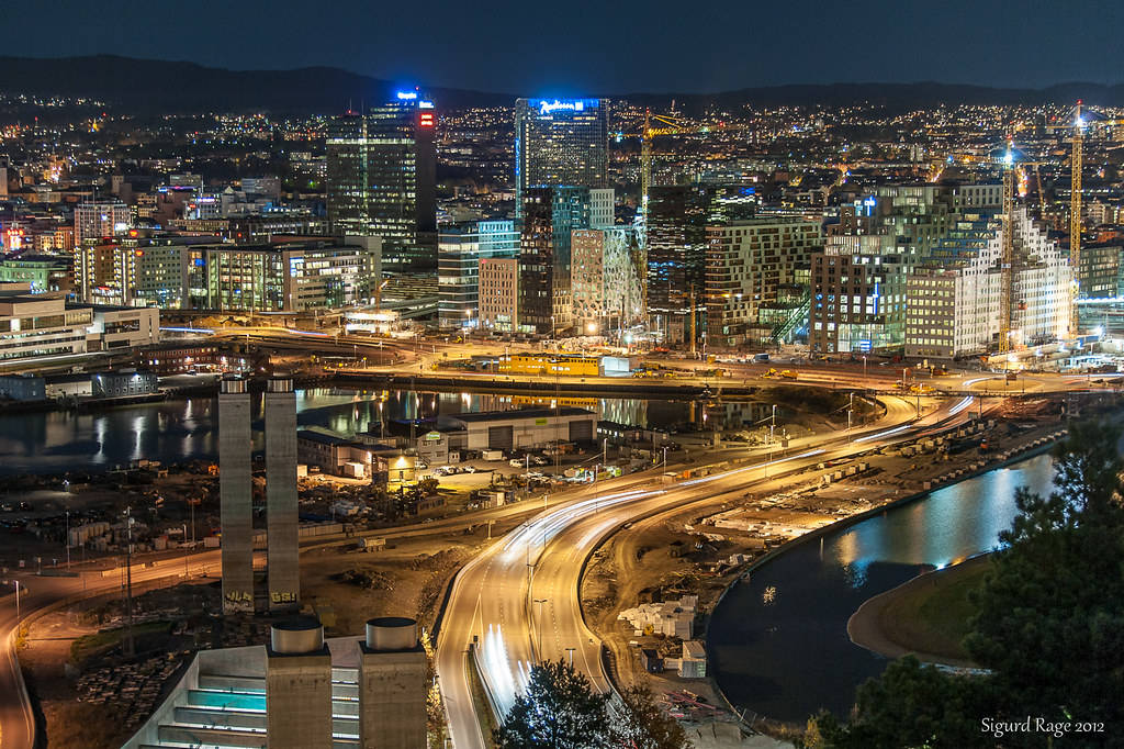 Oslo Skyway City Background