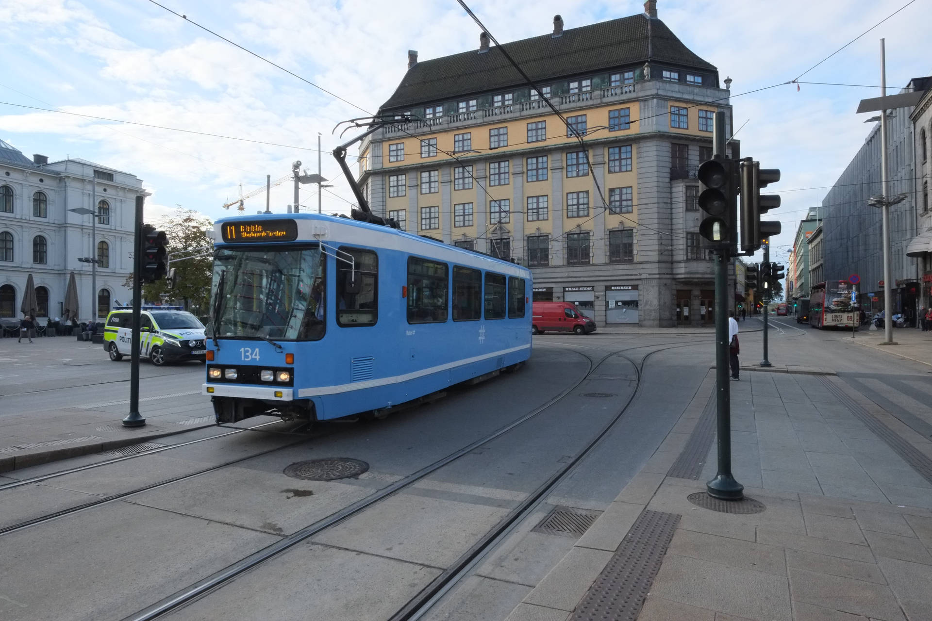 Oslo Tram City Background