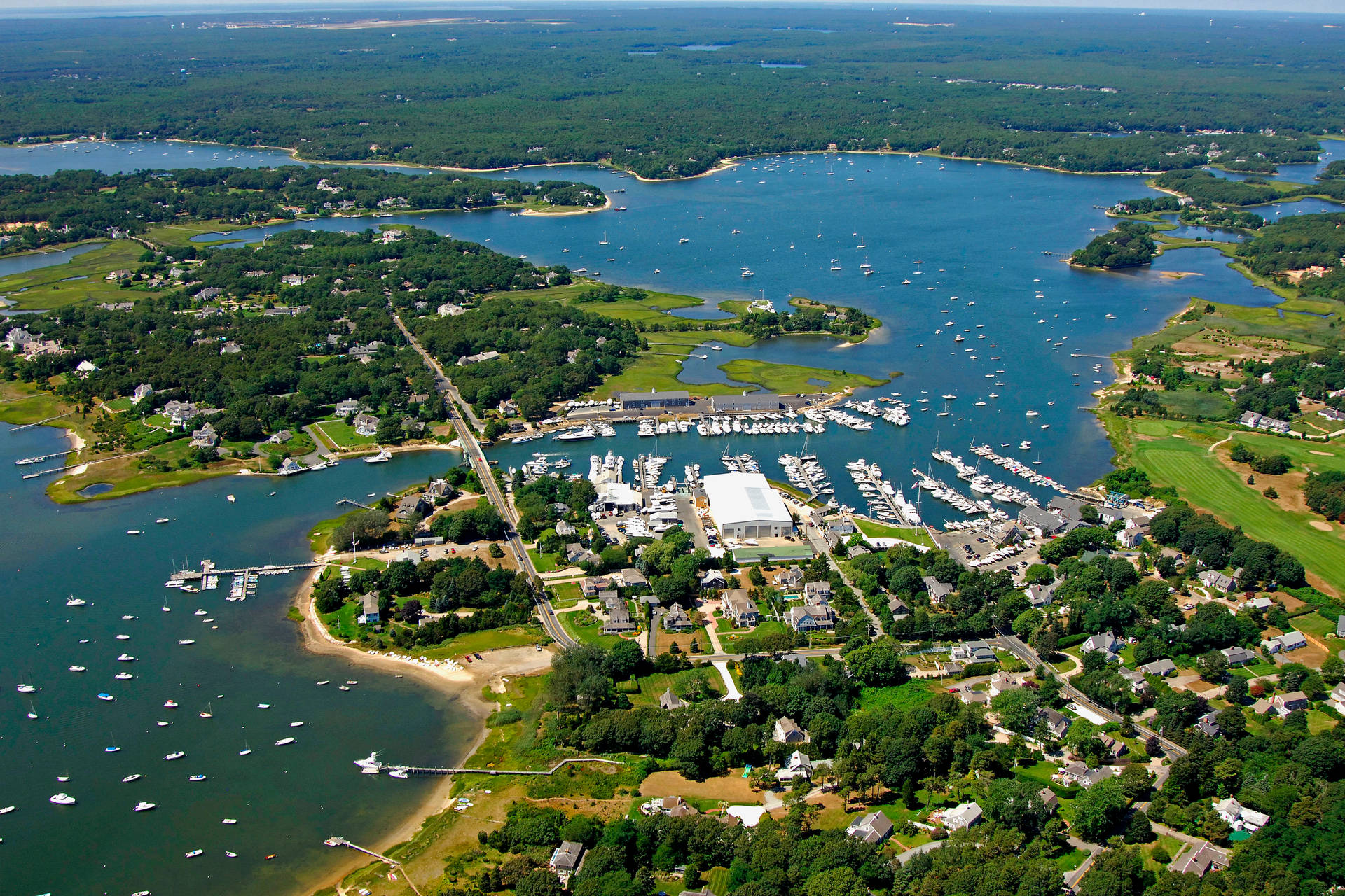 Osterville Harbor Massachusetts Background