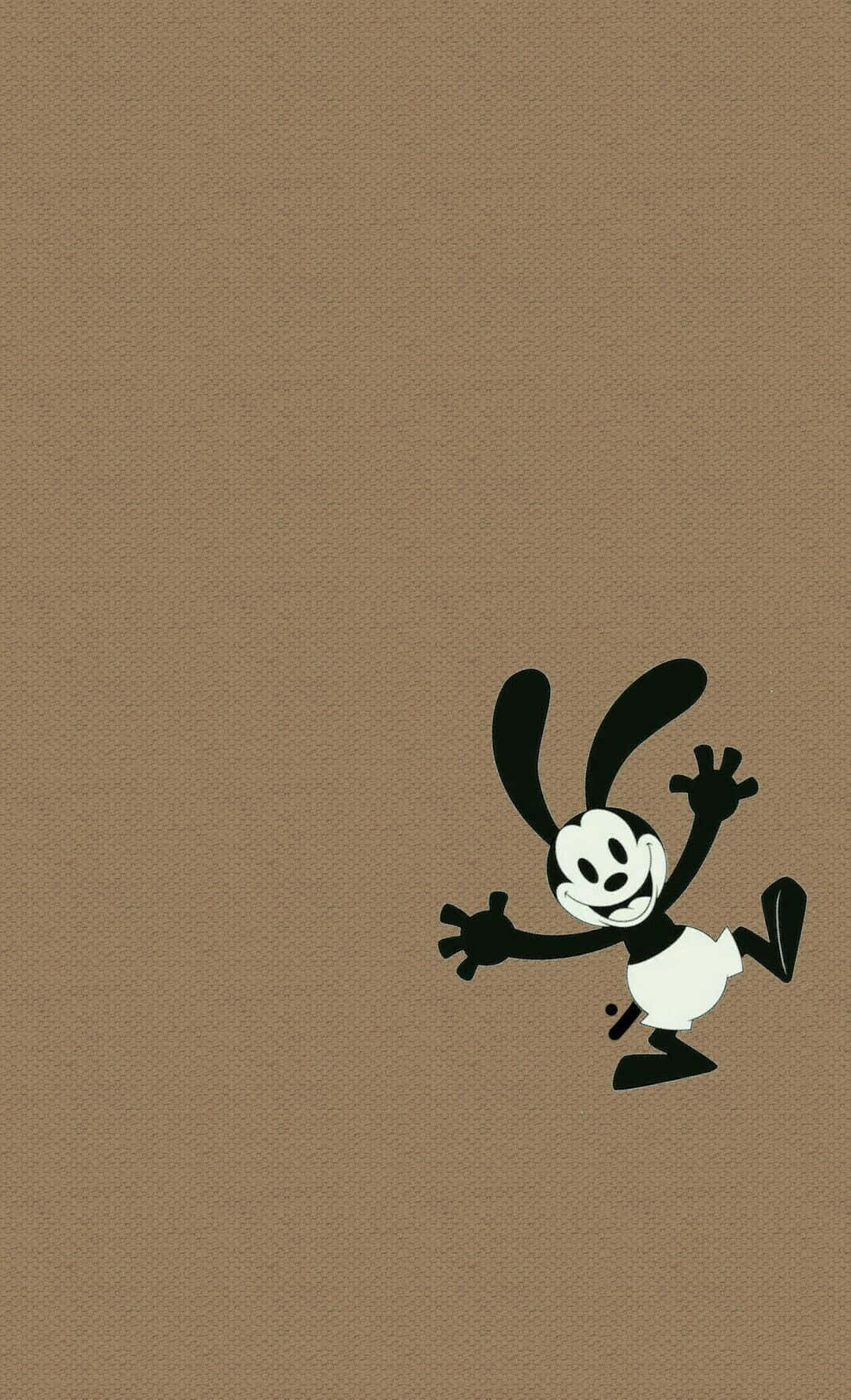 Oswald The Lucky Rabbit Cheerful Pose Background