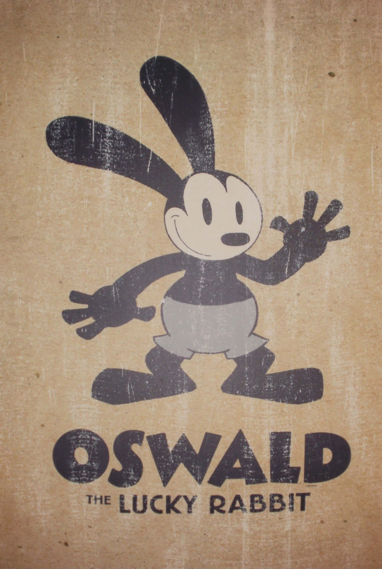 Oswald The Lucky Rabbit Vintage Poster