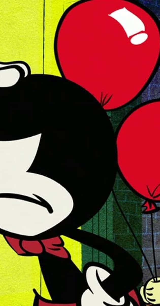 Oswald The Lucky Rabbit With Red Balloons Background