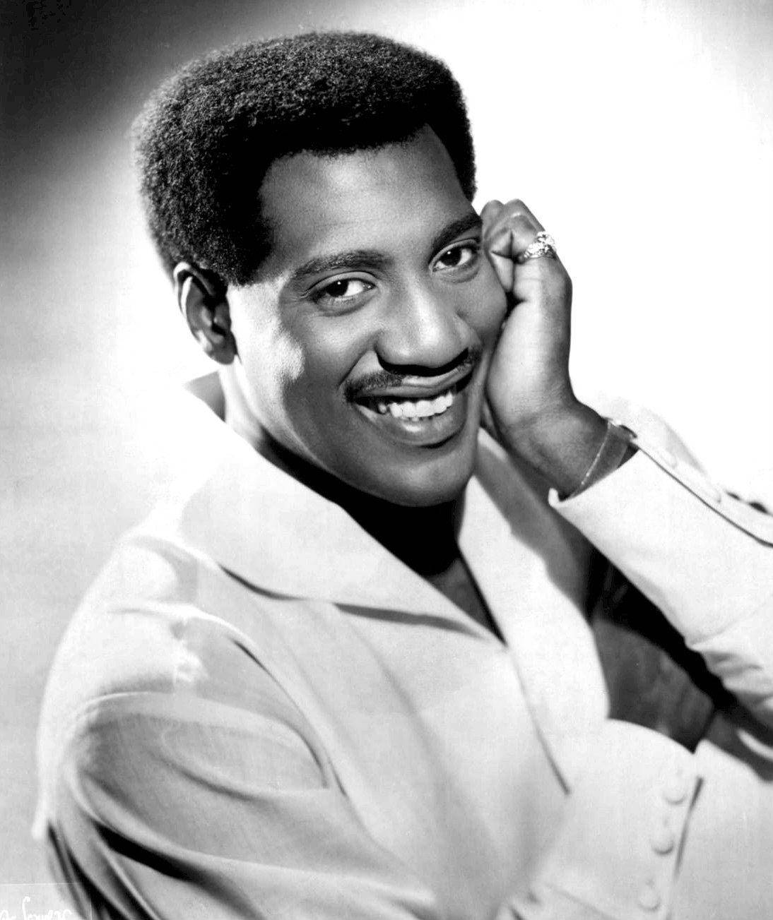 Otis Redding Black And White Portrait Background