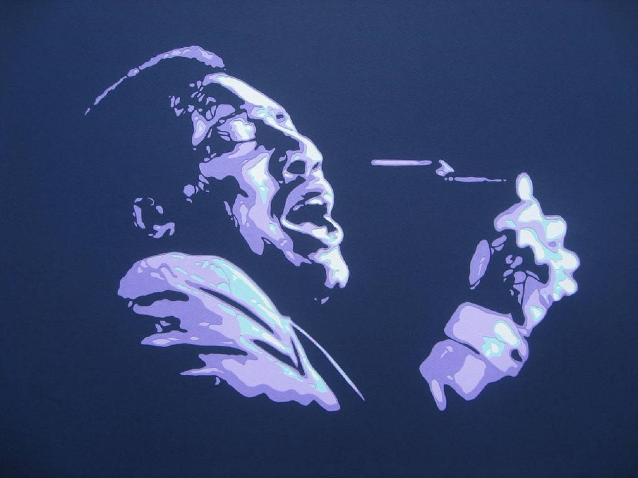 Otis Redding Vector Art Background