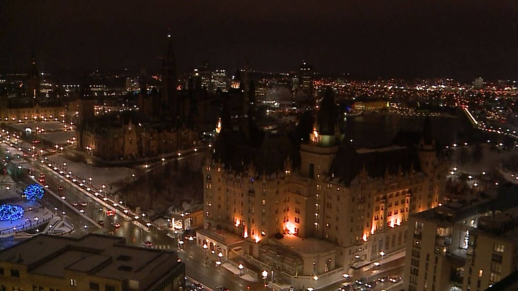 Ottawa's Cityscape At Night