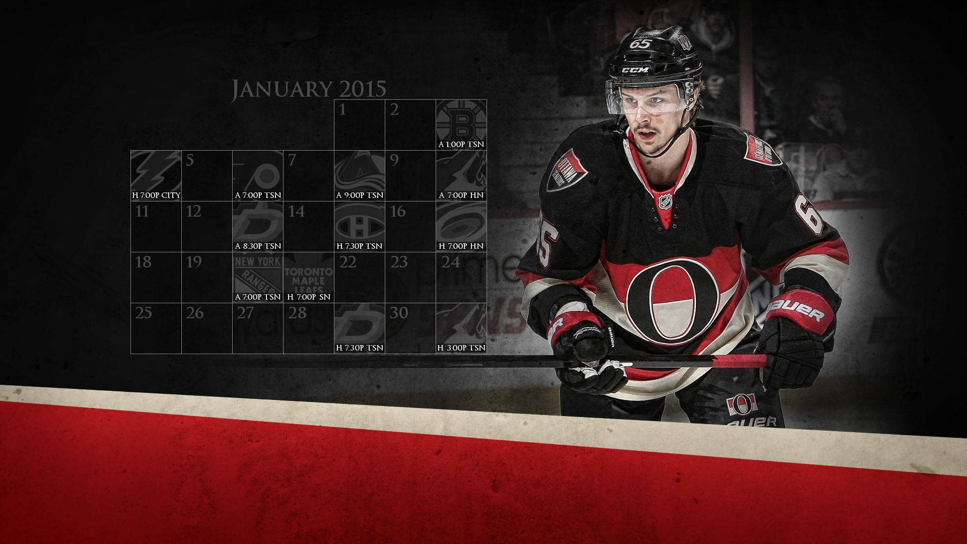 Ottawa Senators Calendar Background