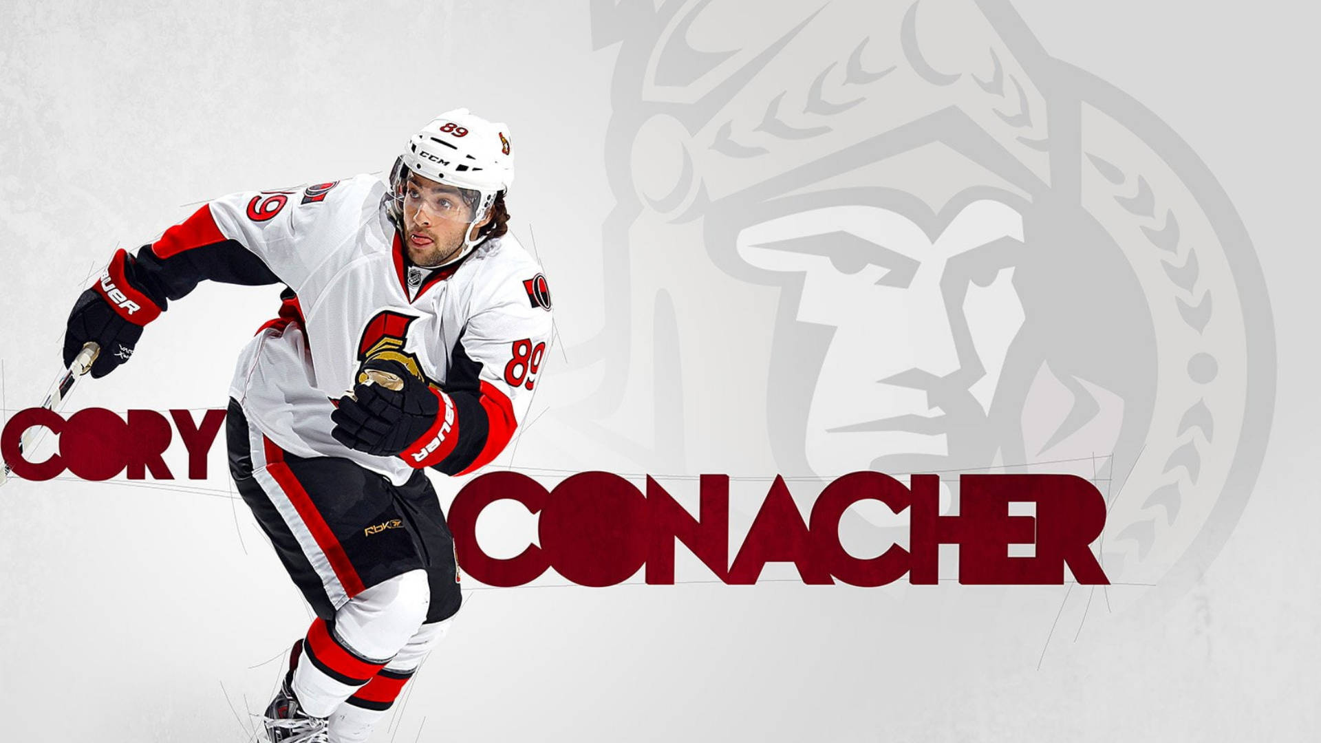 Ottawa Senators' Cory Conacher In Action. Background