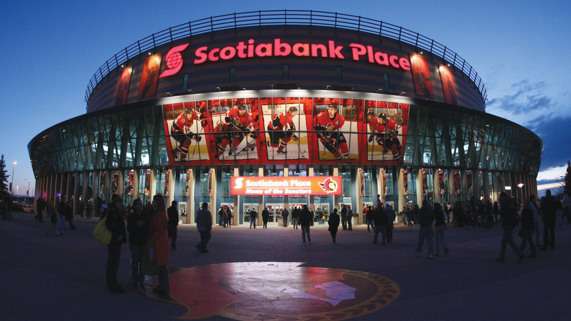 Ottawa Senators Outside Stadium Background