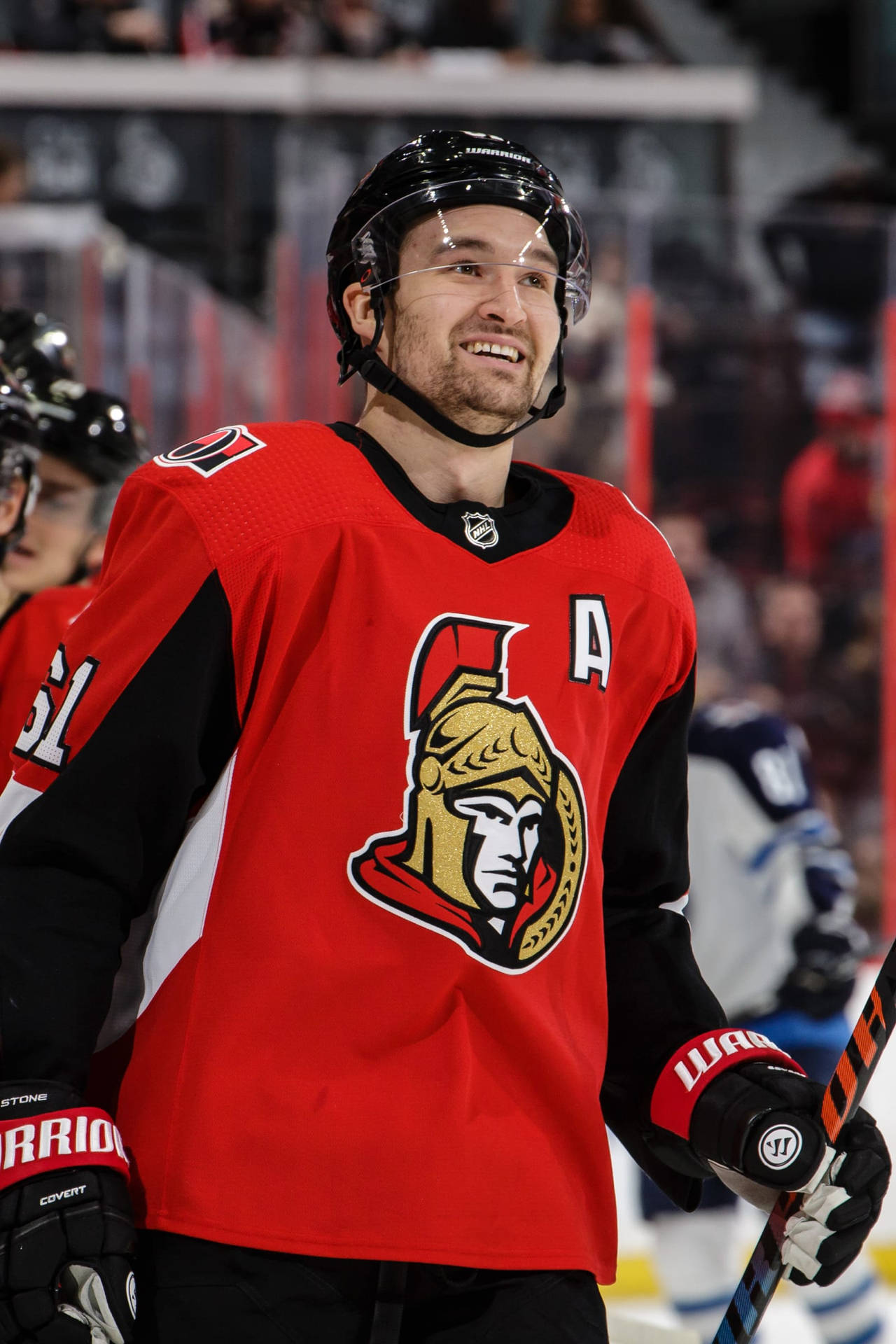 Ottawa Senators Player Mark Stone Portrait Background