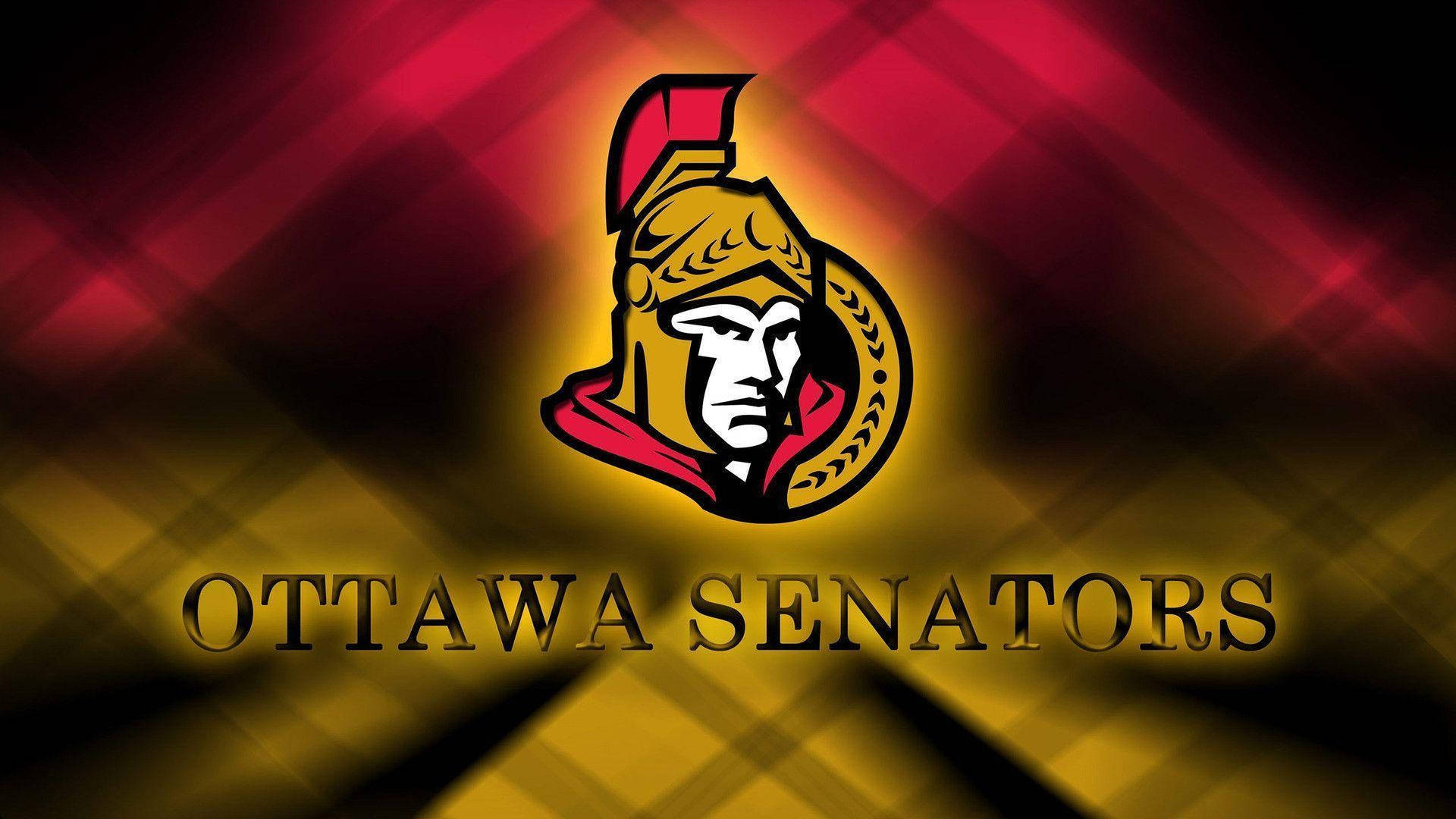 Ottawa Senators Red Yellow Lights Background